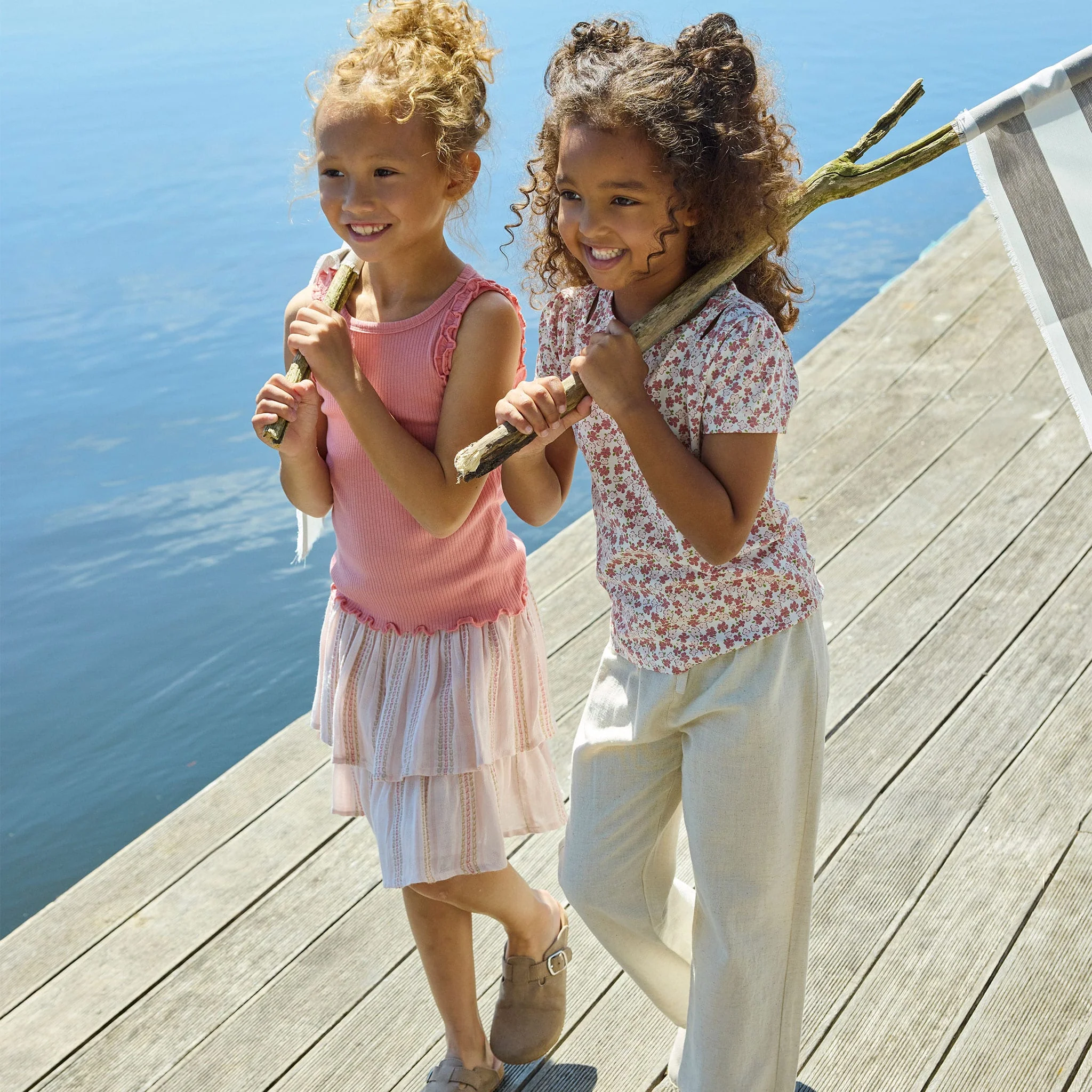 Pantalon Effet Lin 4-10ans - Image 2