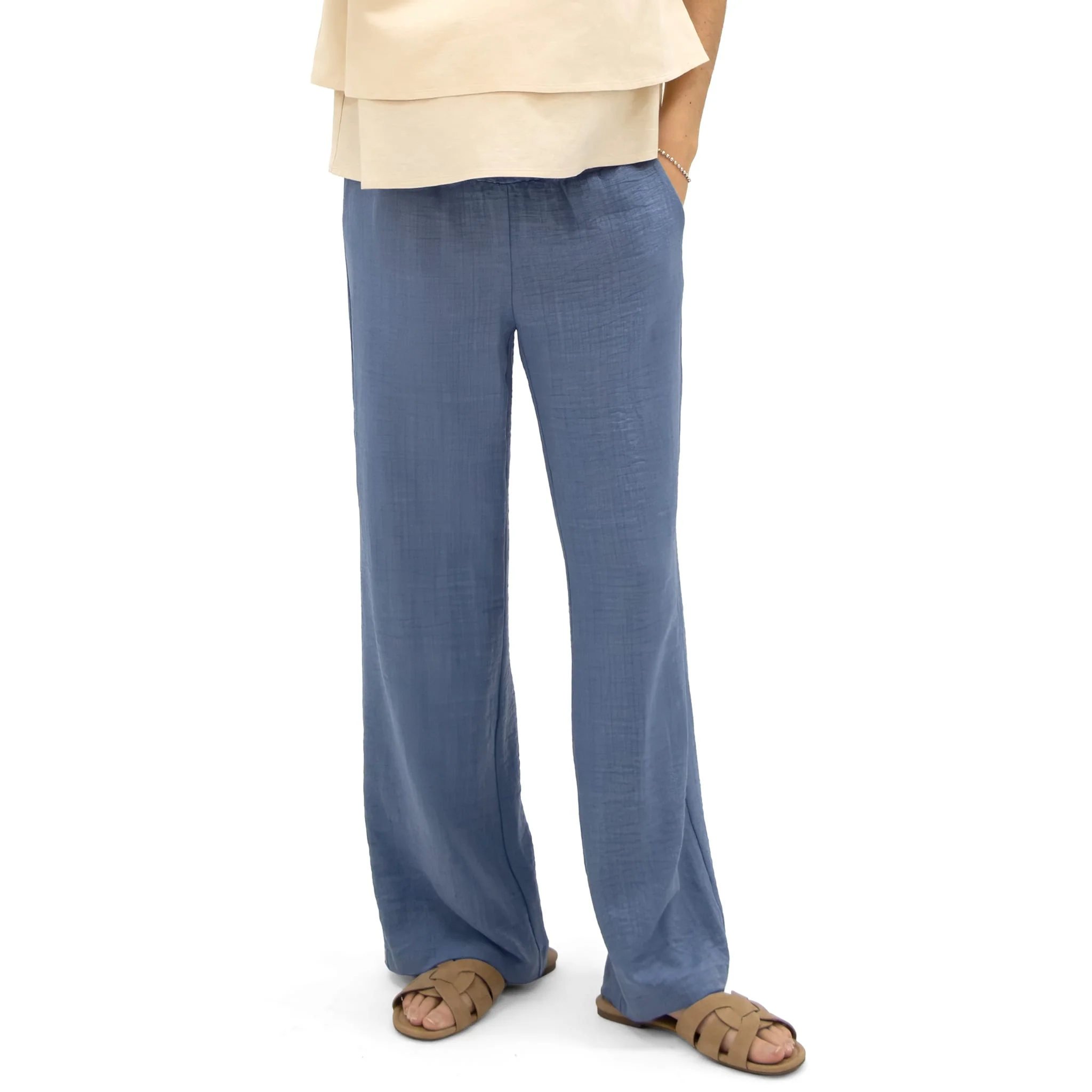 Pantalon Maternité Chambray