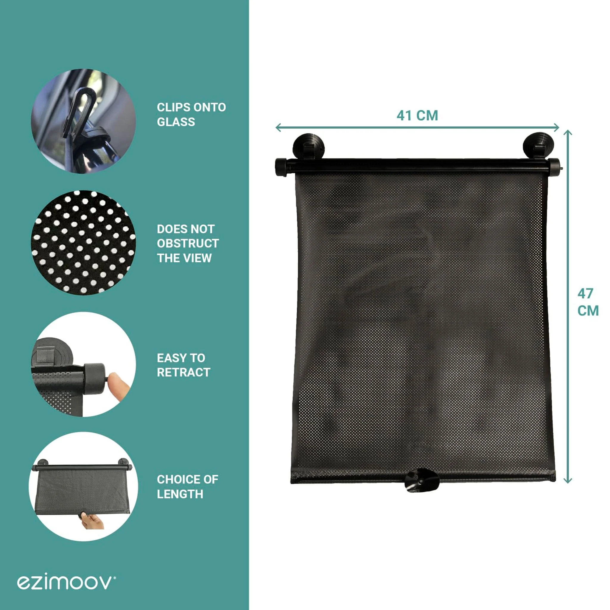 Pare-soleil à Ventouse Extensible (2) pour Fenêtre de Voiture - Image 4