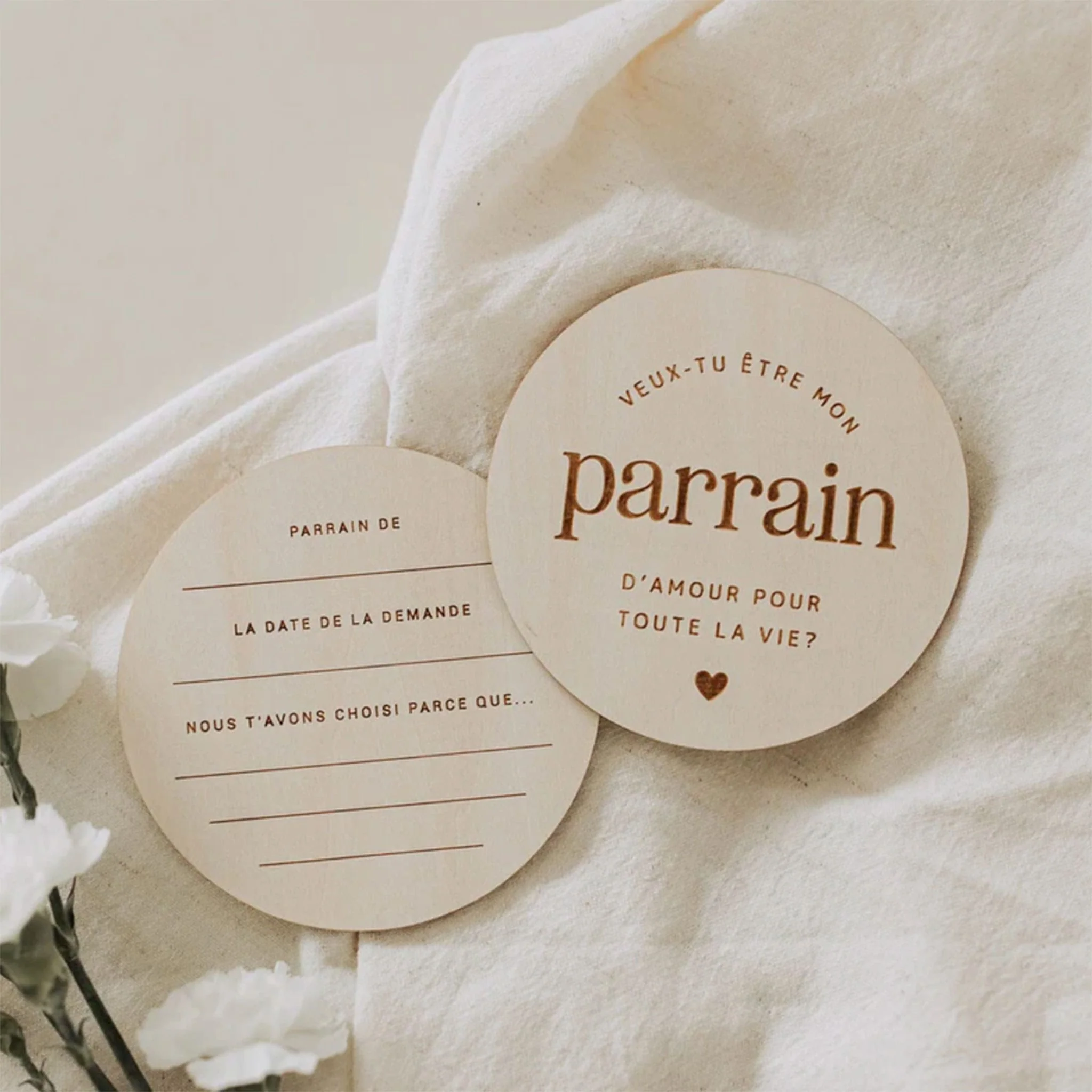 Pastilles en Bois - Parrain