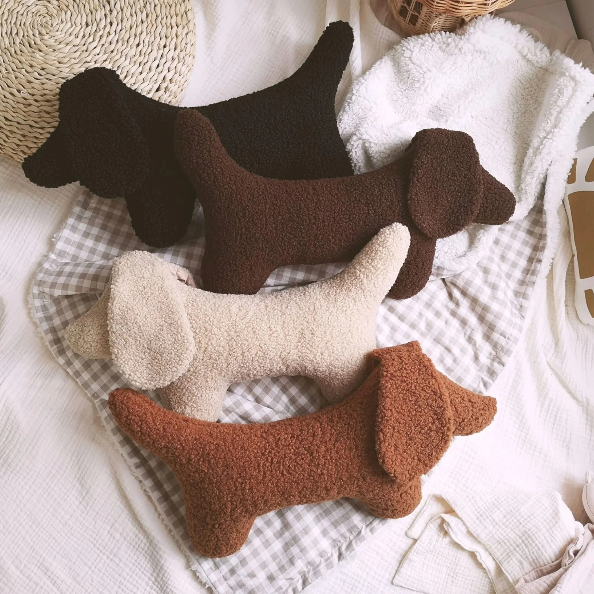 Peluche Chien Teckel - Rouille - Image 3