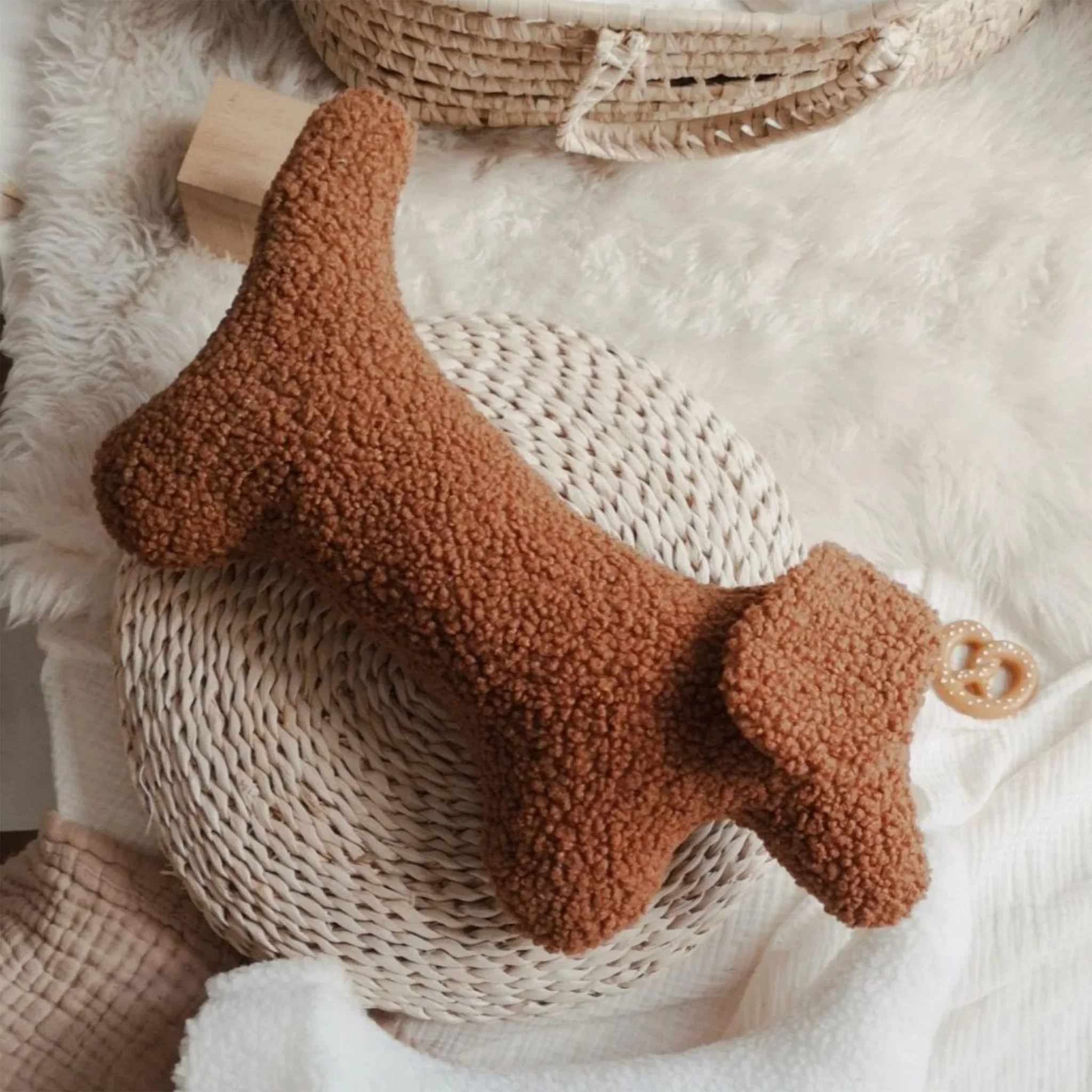 Peluche Chien Teckel - Rouille - Image 4