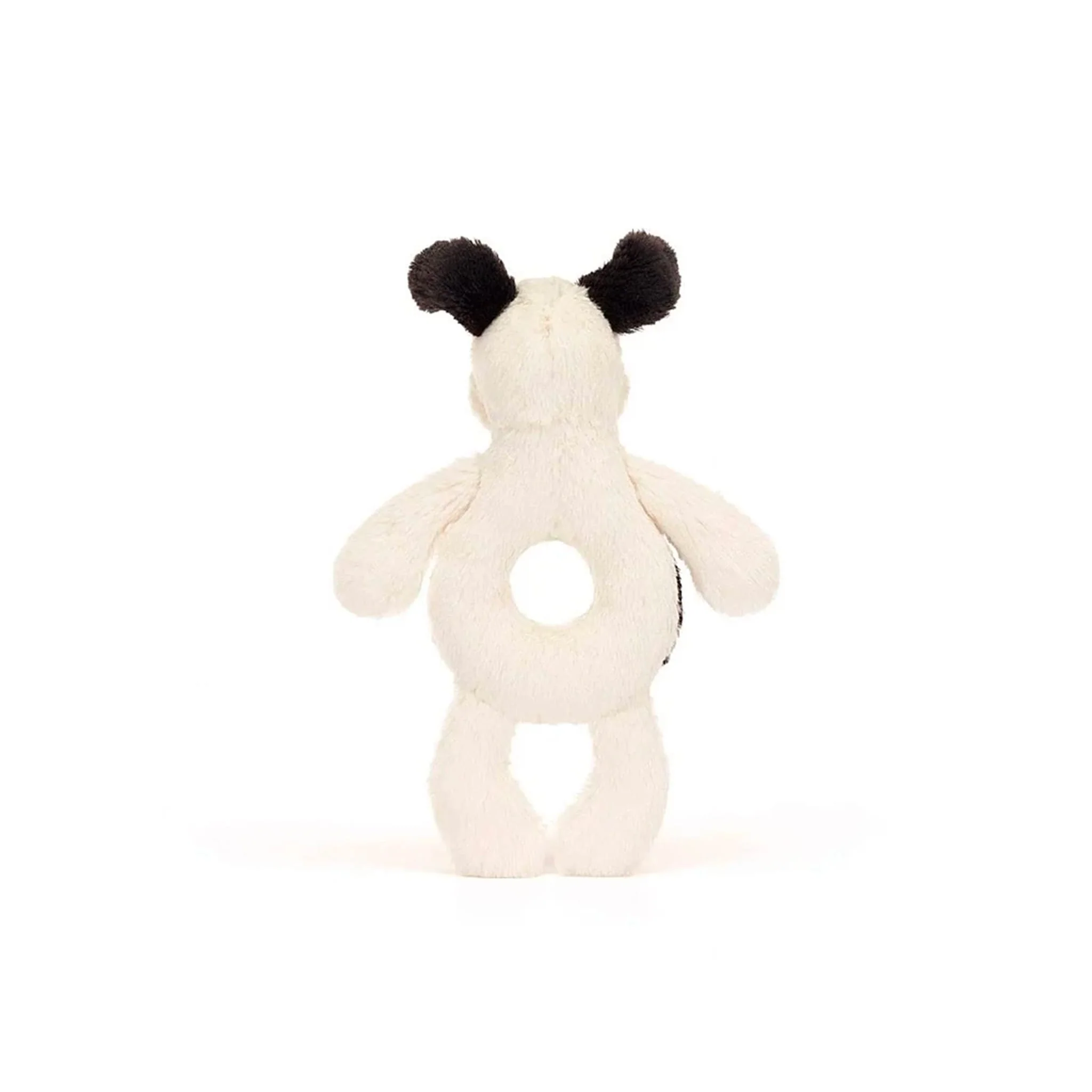 Peluche Hochet Chiot Noir & Crème - Image 4