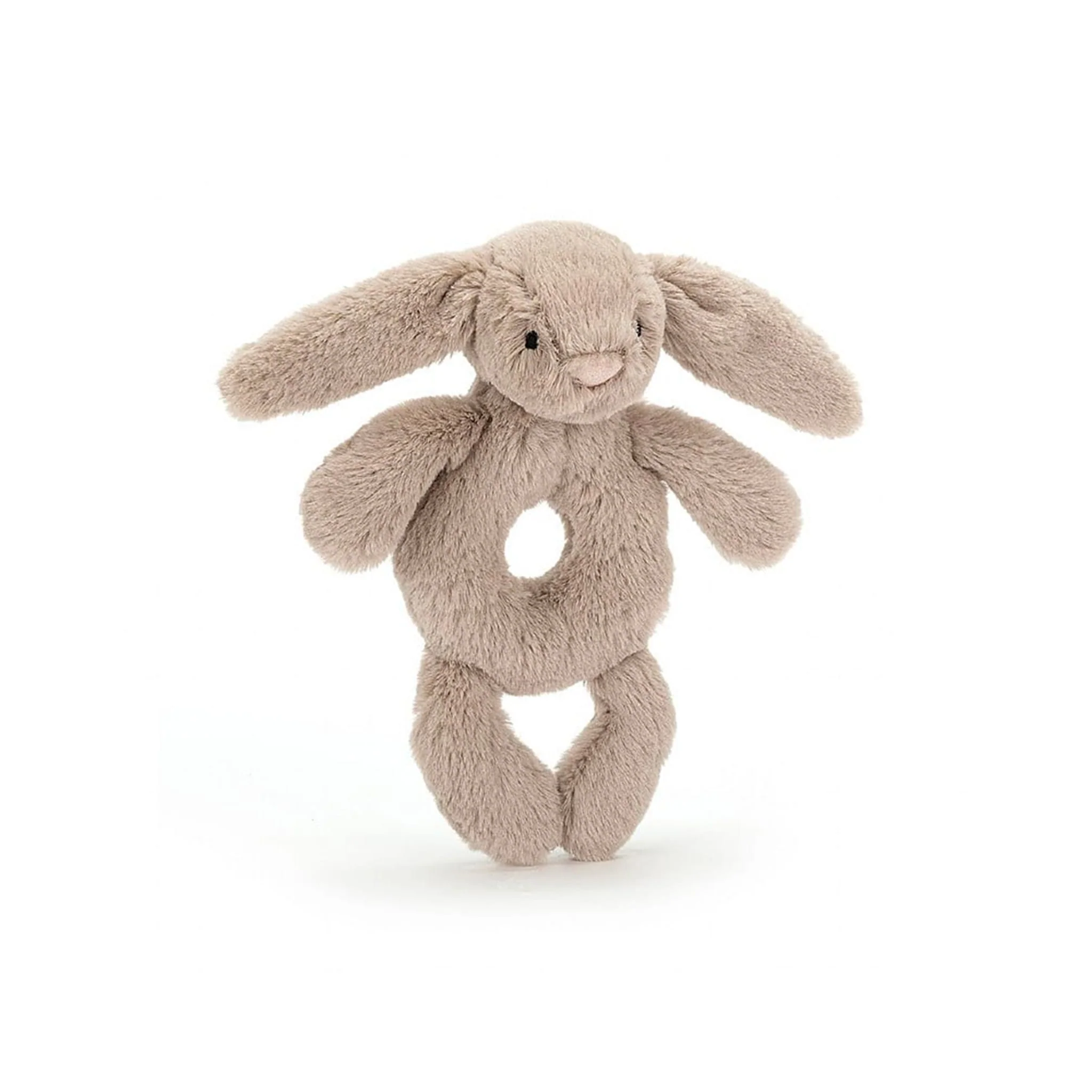 Peluche Hochet Lapin Beige