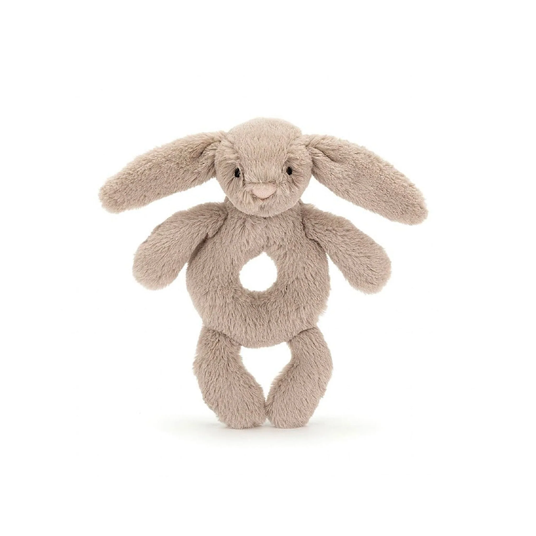 Peluche Hochet Lapin Beige - Image 2