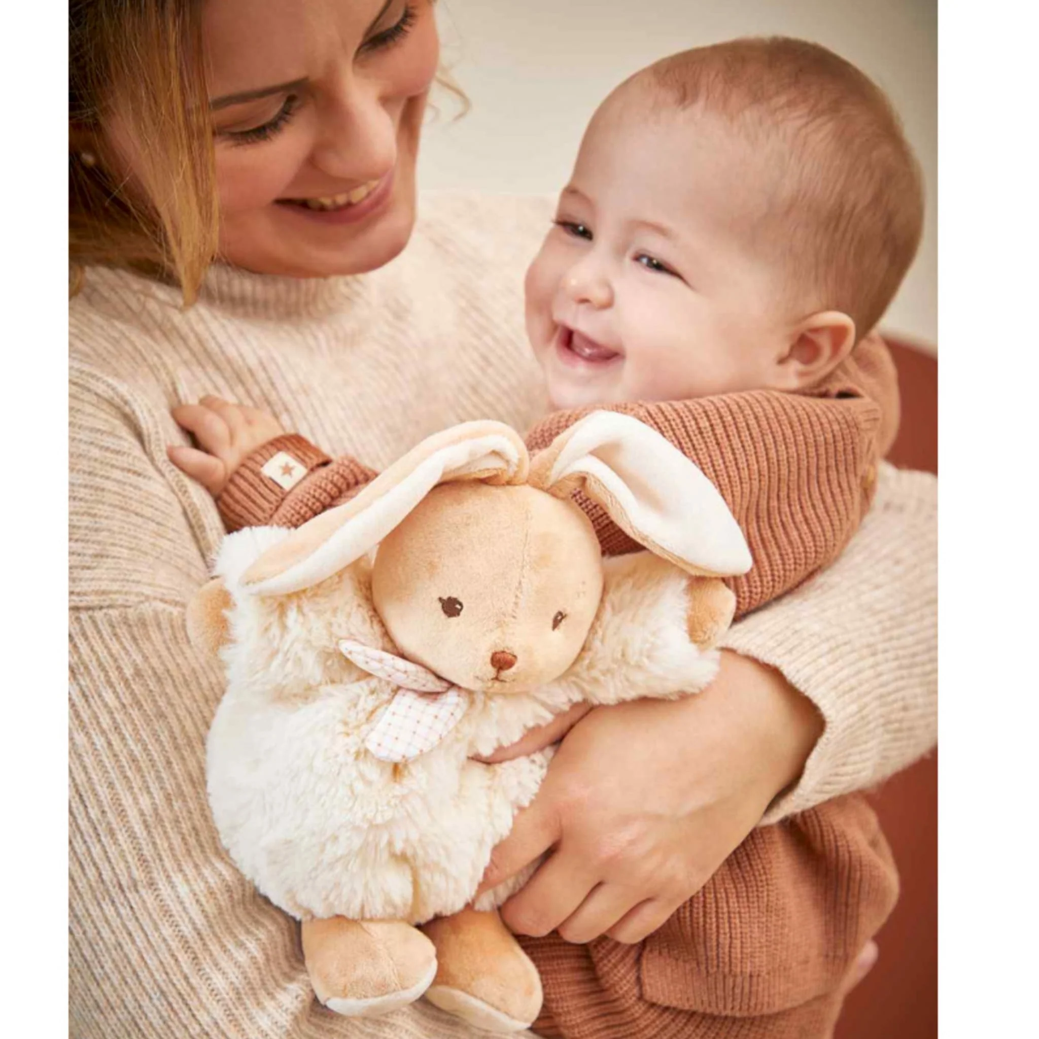 Peluche Lapin Patapouf Crème - Image 2