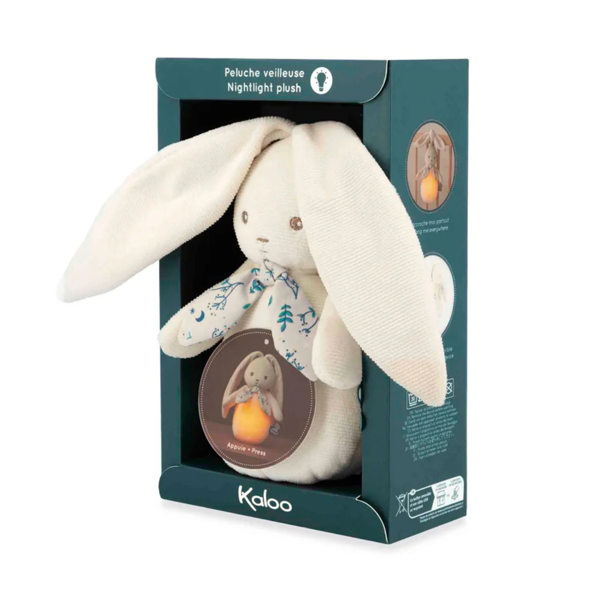 Peluche Veilleuse Lapinoo - Crème