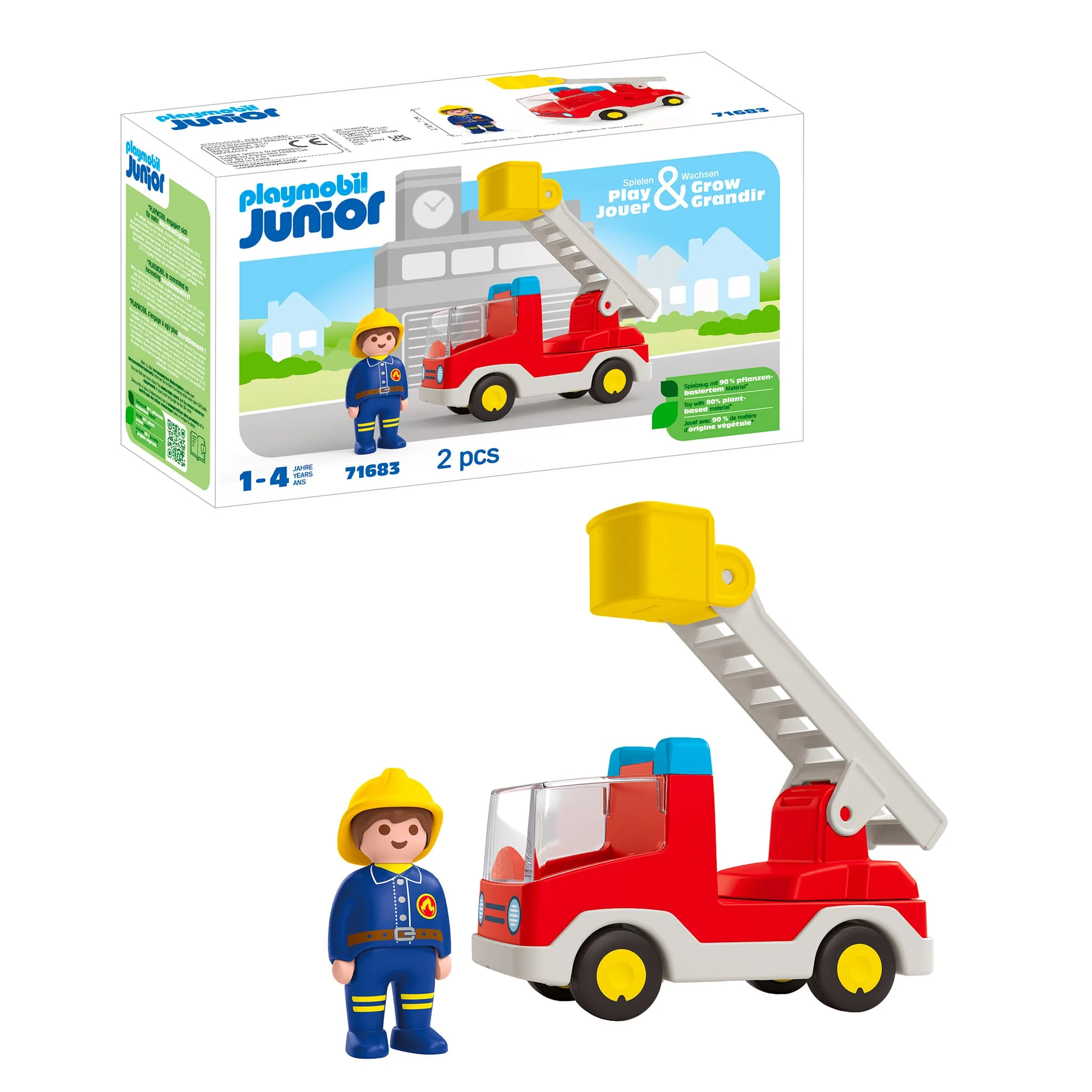 Playmobil Junior Camion de Pompier - Image 3
