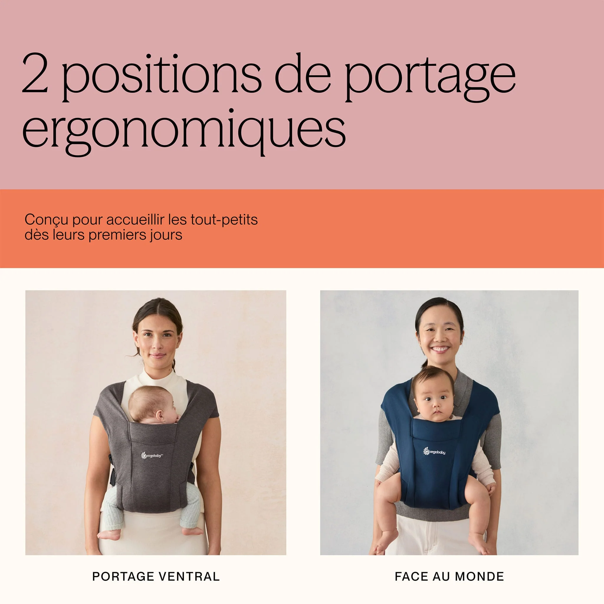 Porte-bébé Nouveau-Né Embrace - Noir Intense - Image 10