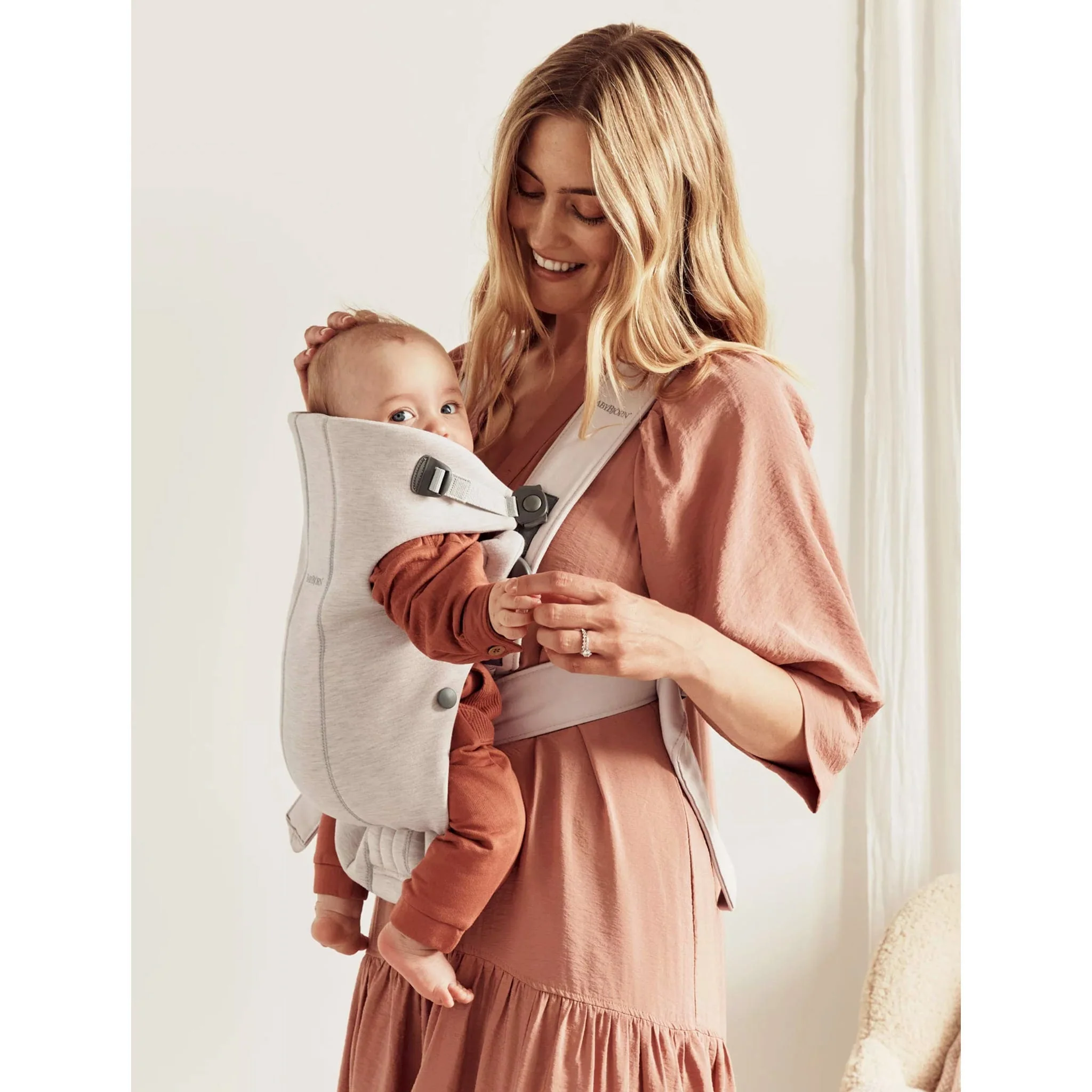 Porte-Bébé Mini 3D Jersey - Beige - Image 3