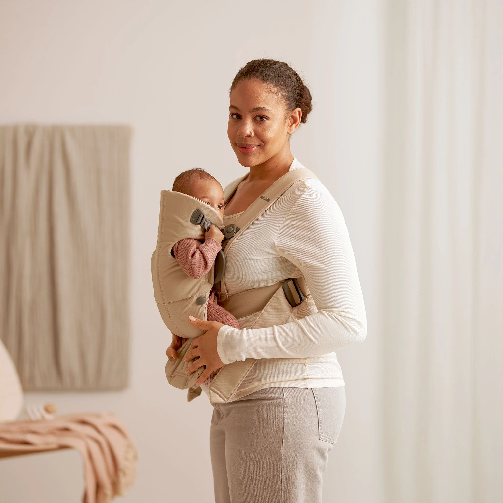 Porte-Bébé Mini - Wooven Beige - Image 10