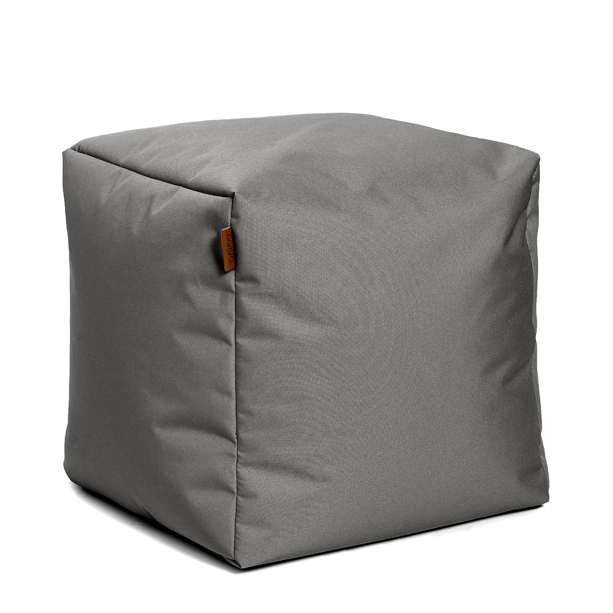 Pouf Repose-Pieds Carré - Charcoal
