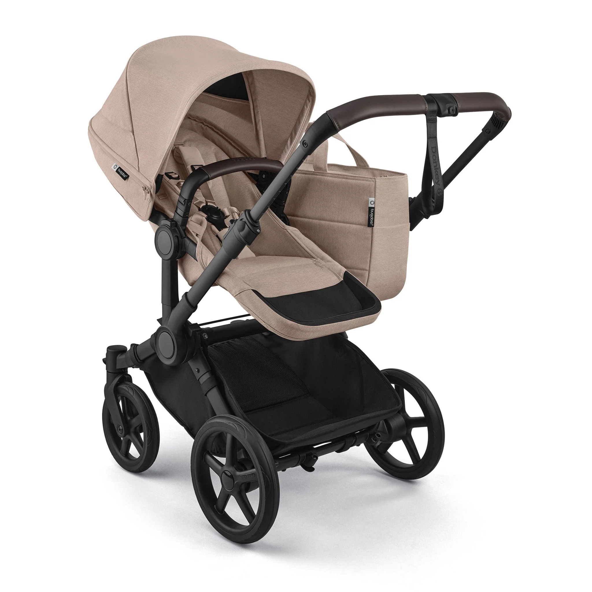Poussette Donkey6 Mono Noir / Taupe Mélange