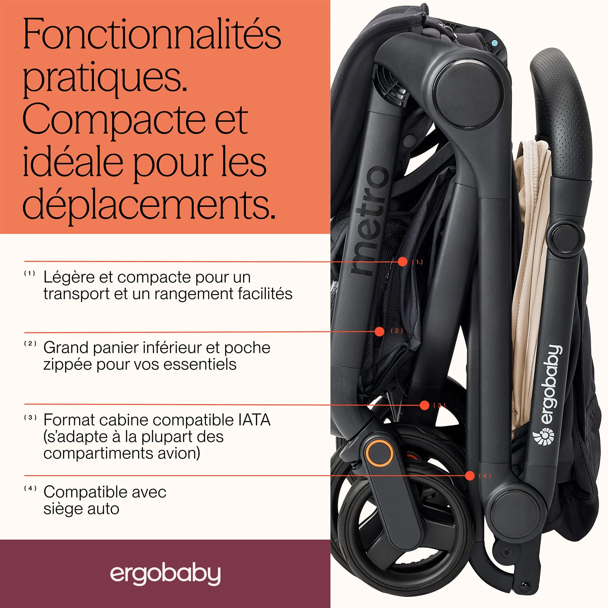 Poussette Metro 3 - Beige - Image 12