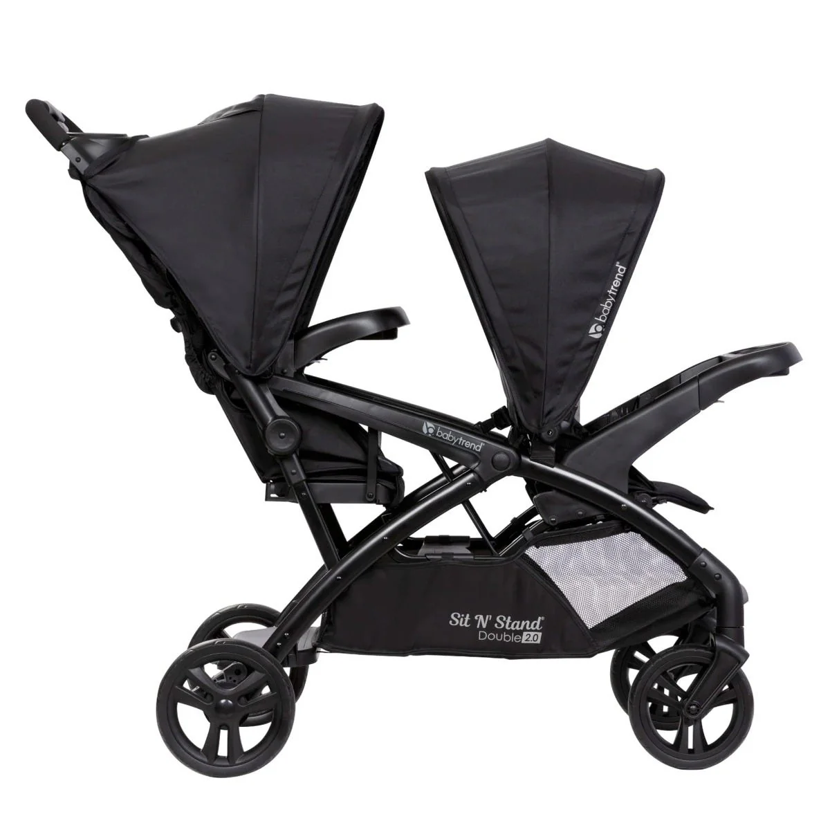 Poussette Sit N' Stand® Double 2.0 - Noir Dash - Image 2