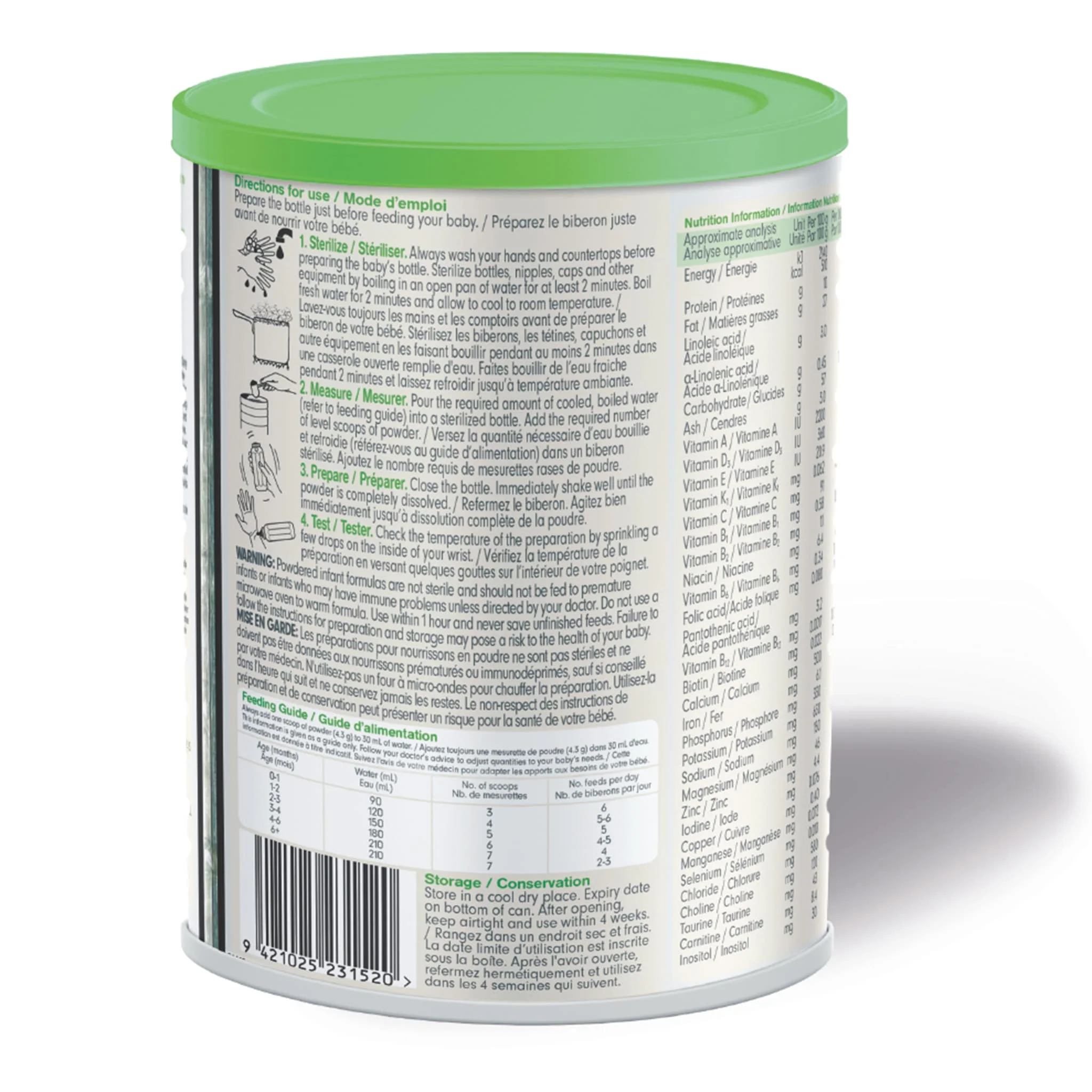 Capricare® Préparation pour nourrissons Stage 1 (0+ mois) 800g - Image 3