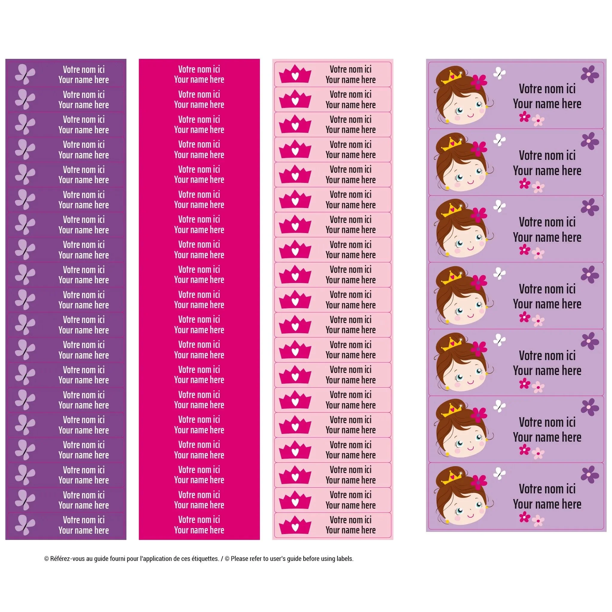 Étiquettes Essentiel - Princesses - Image 3