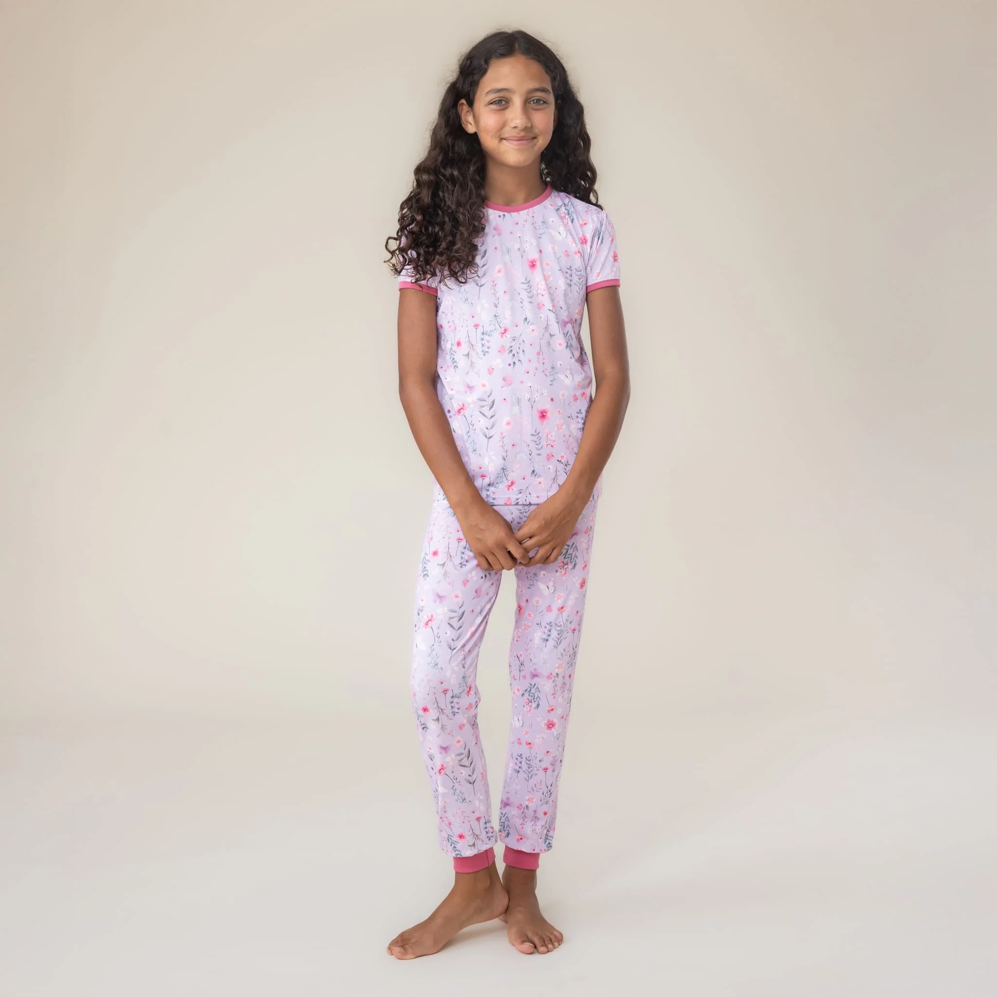 Pyjama Trois Pièces Flowers 2-12ans - Image 3