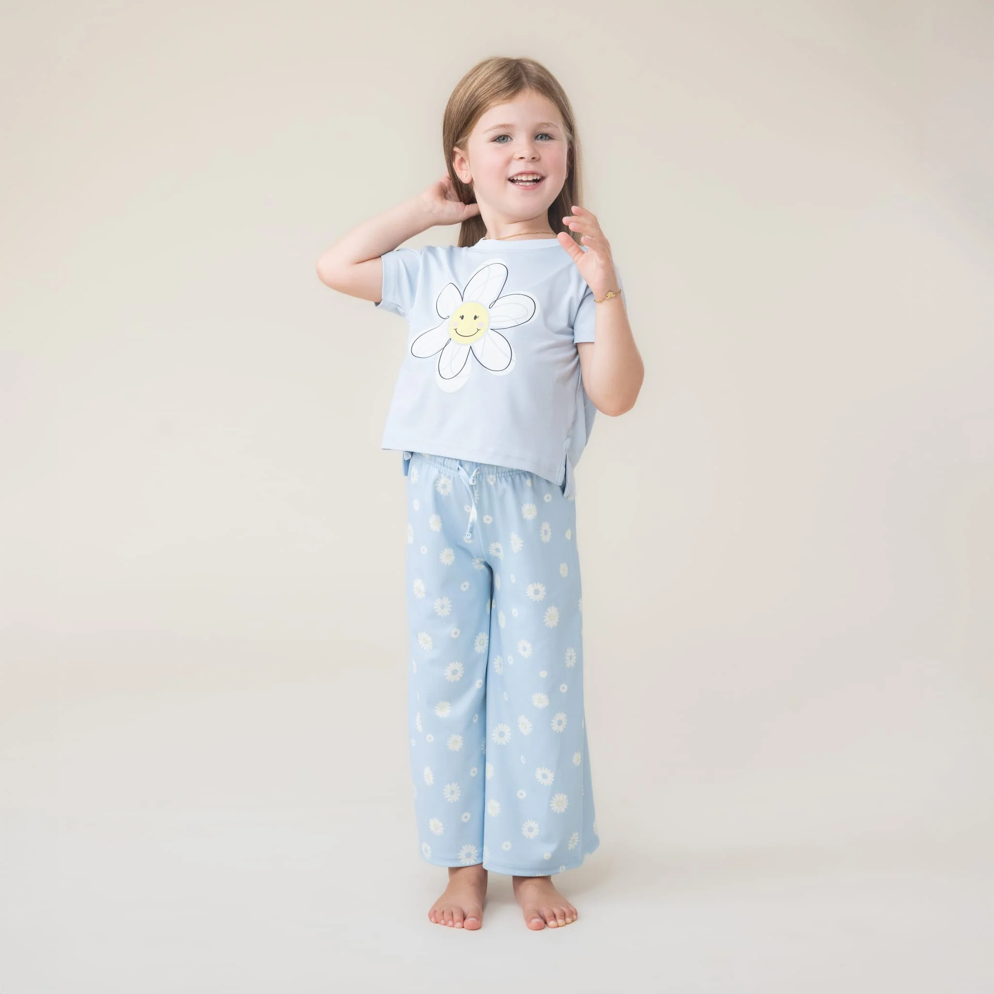 Pyjama Trois Pièces Marguerites 2-12ans - Image 4