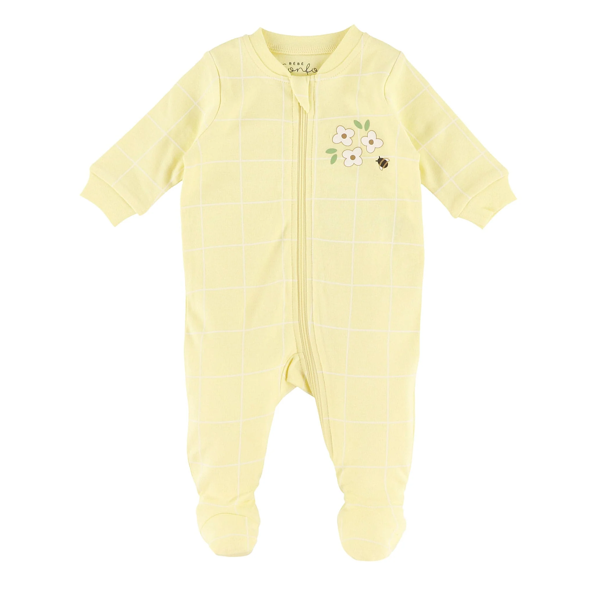 Pyjama Carreaux Abeilles 0-30mois