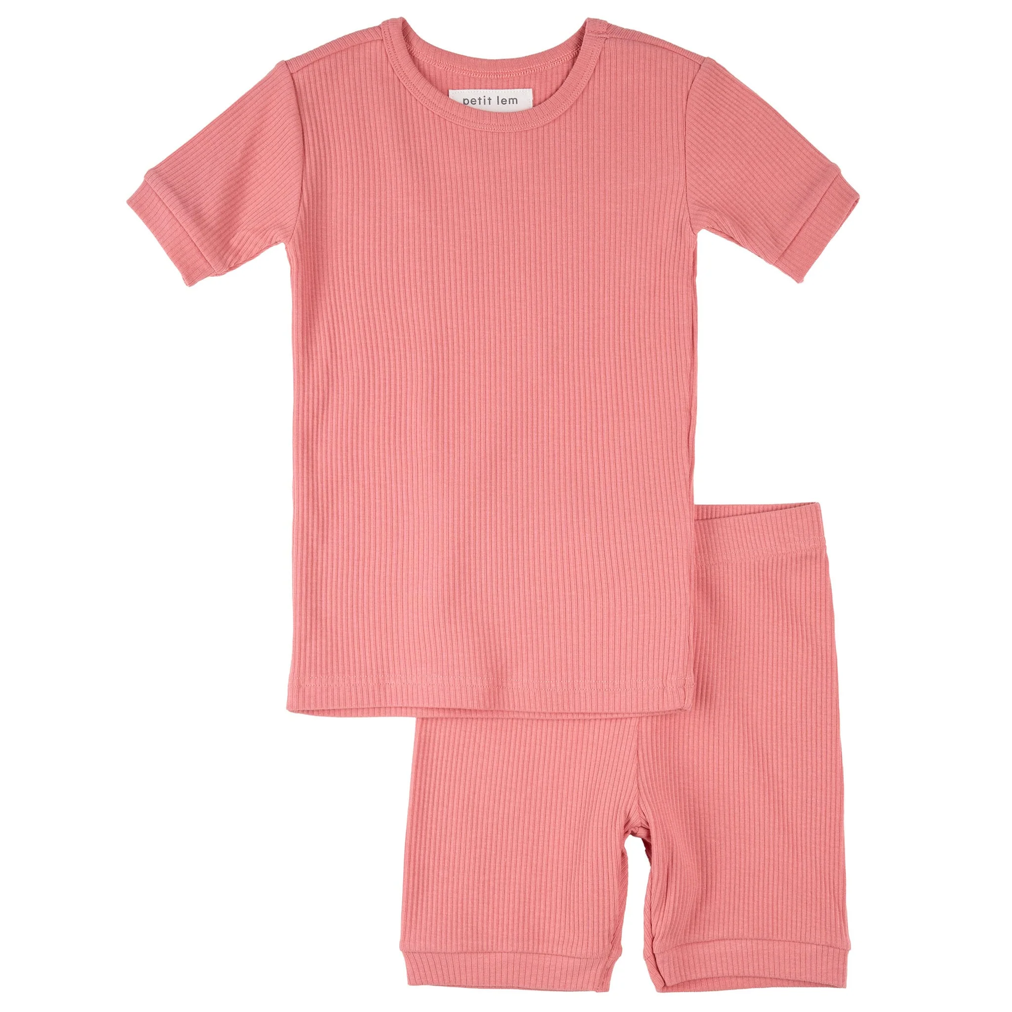 Pyjama Côtelé Rose 2-6X