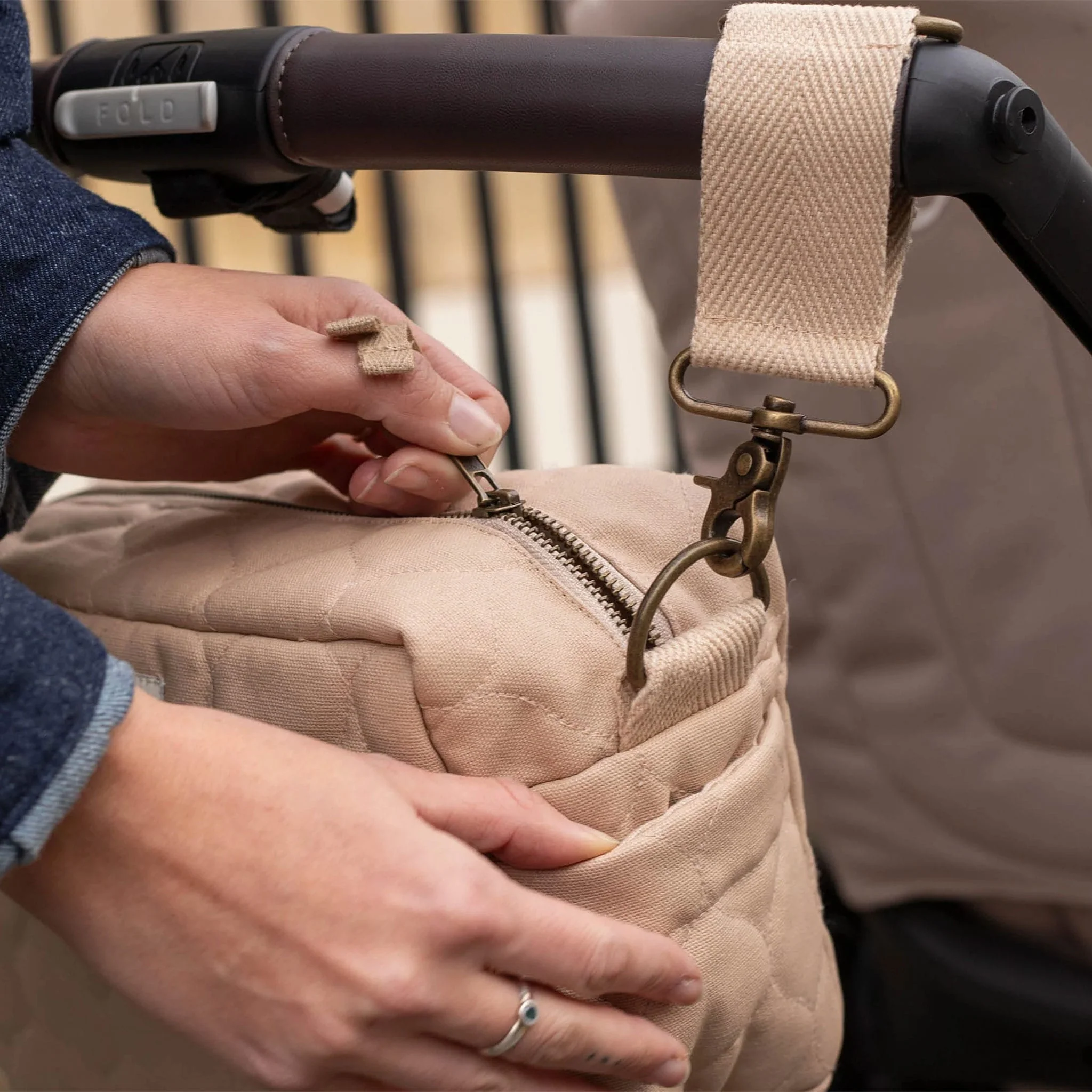 Sac Organisateur pour Poussette - Naturel - Image 5