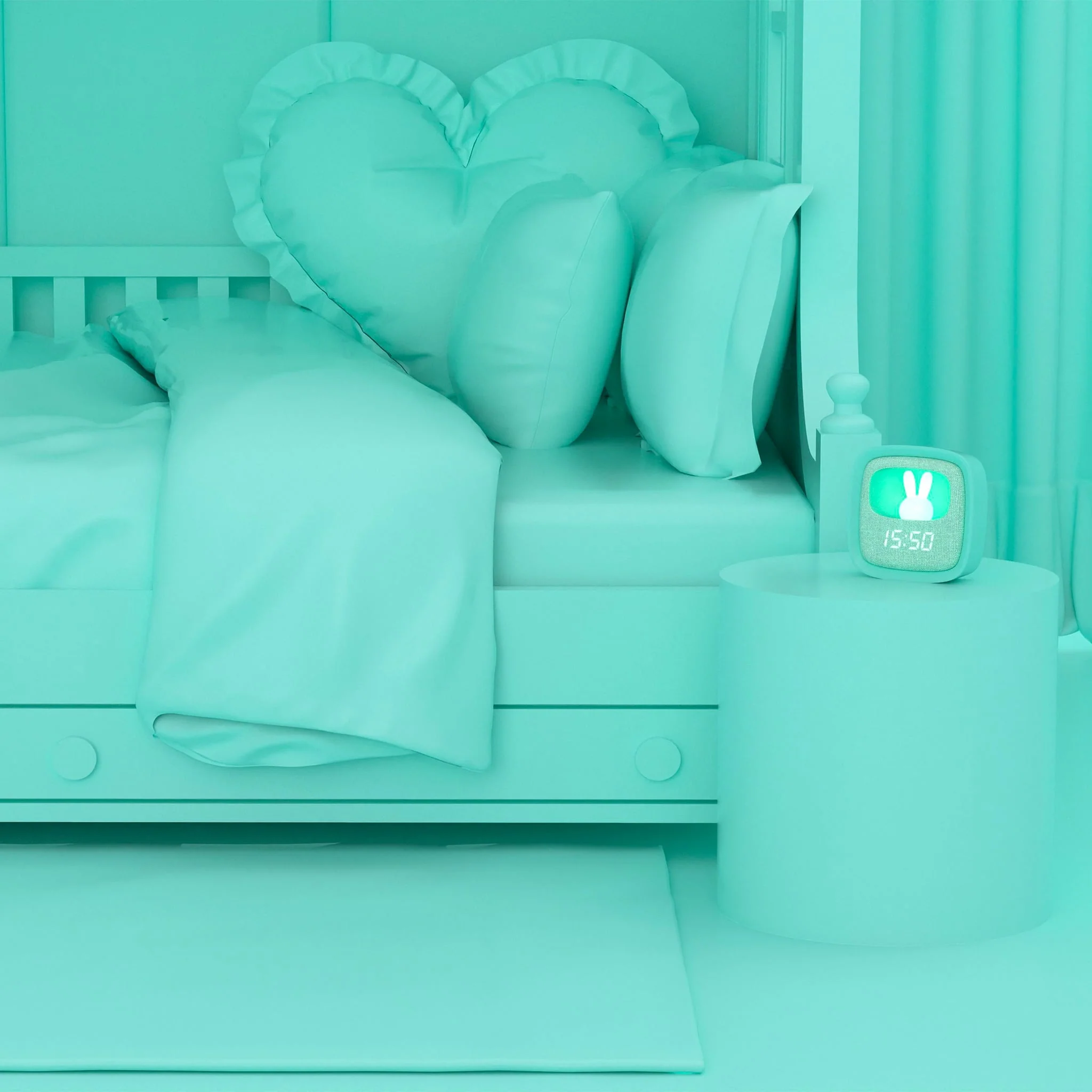 Réveille-Matin et Veilleuse Billy - Turquoise - Image 7