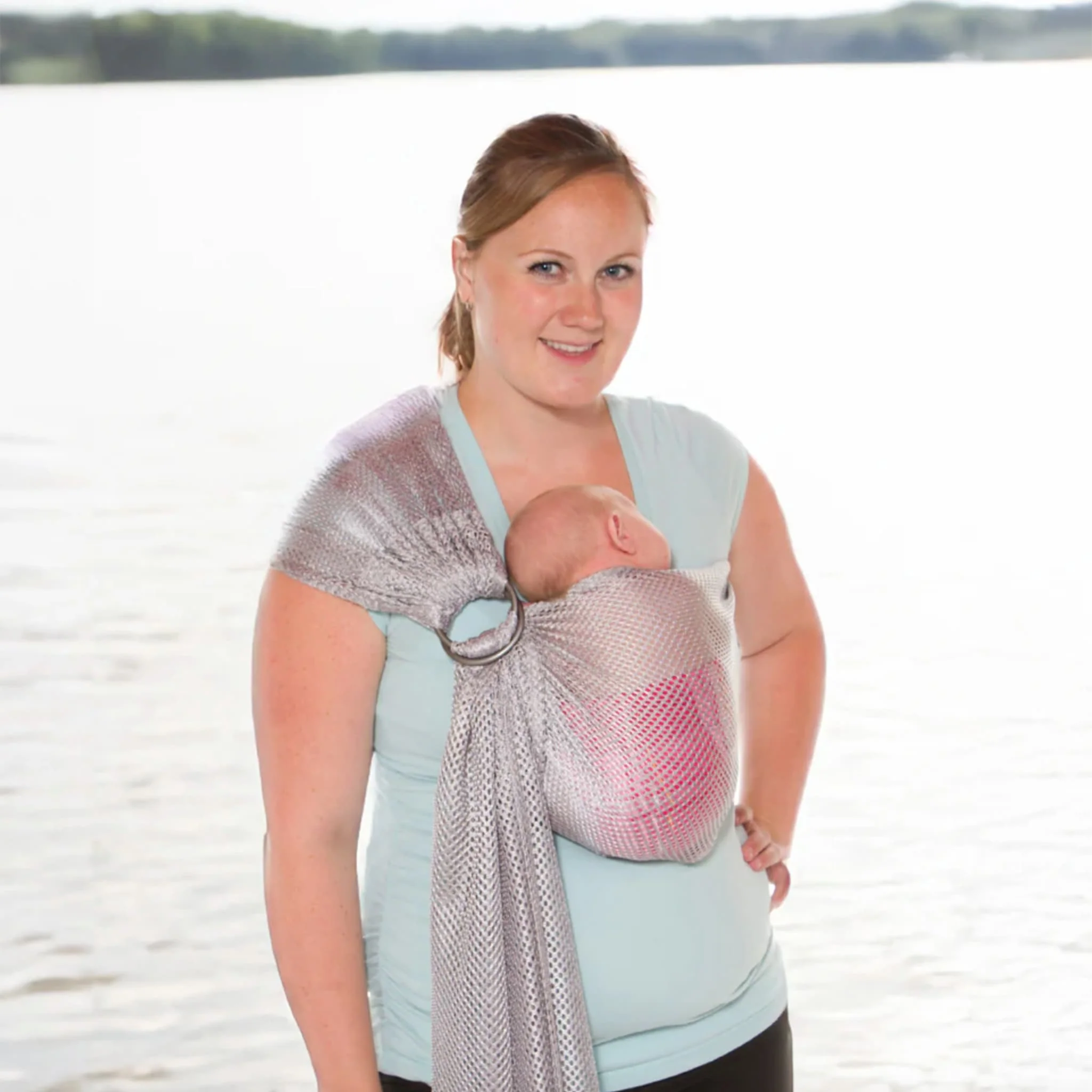 Écharpe Ajustable AIR  (Ring-Sling) - Gris - Image 6