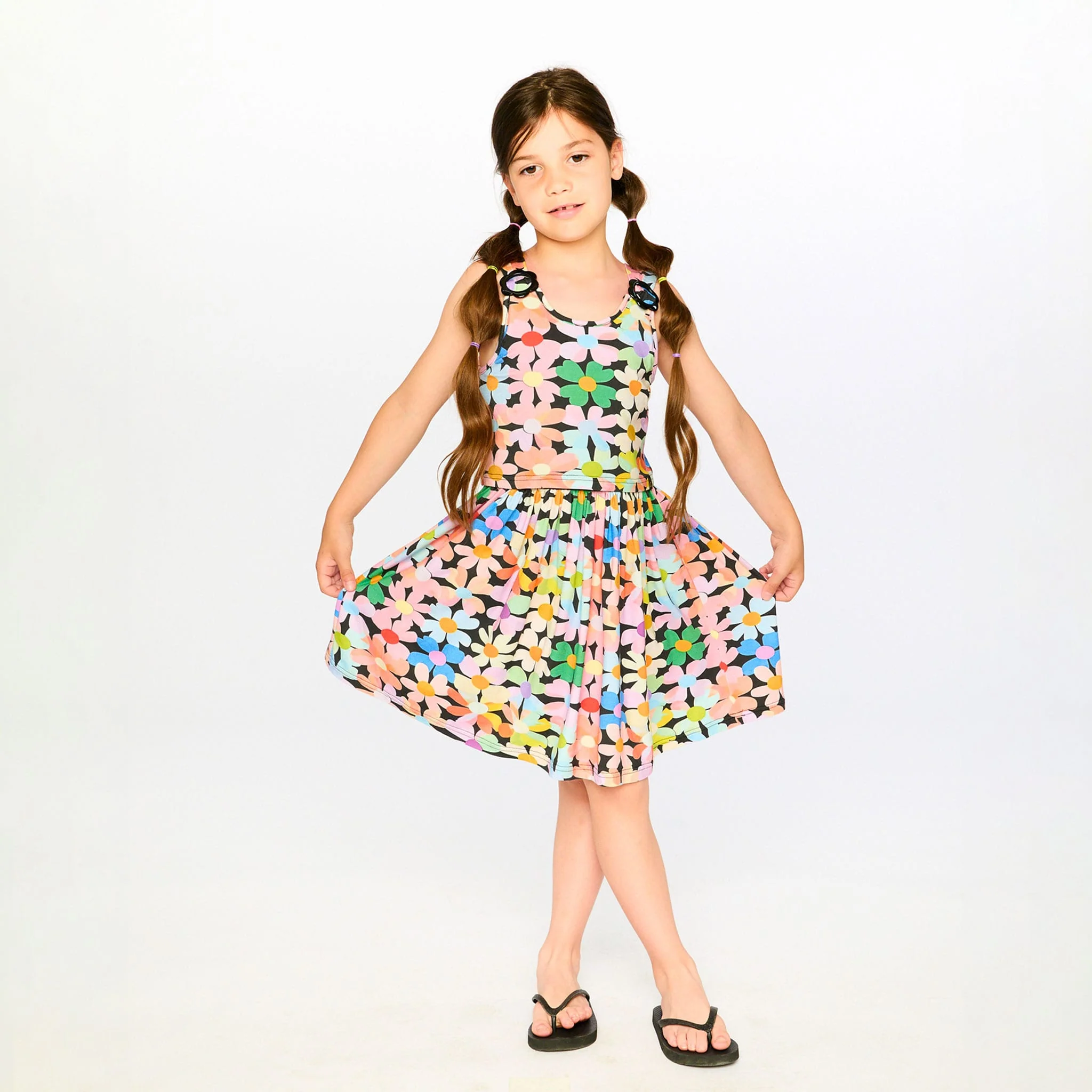 Robe Fleurs Sucré 3-6ans - Image 3