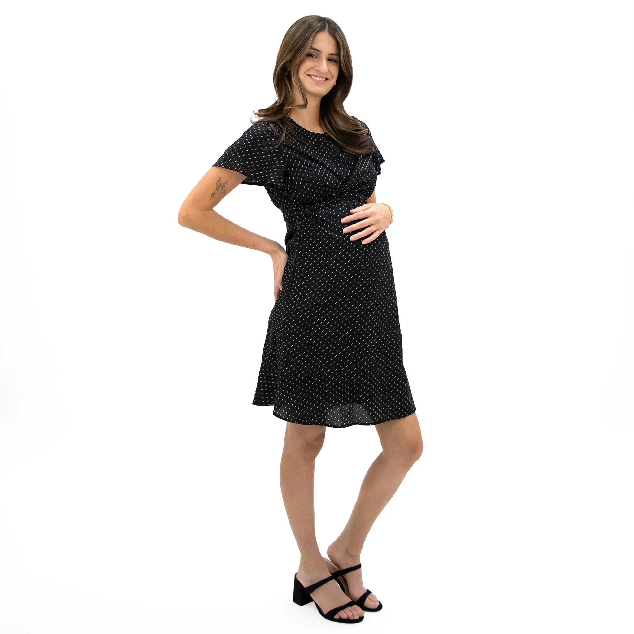 Robe Maternité à Pois