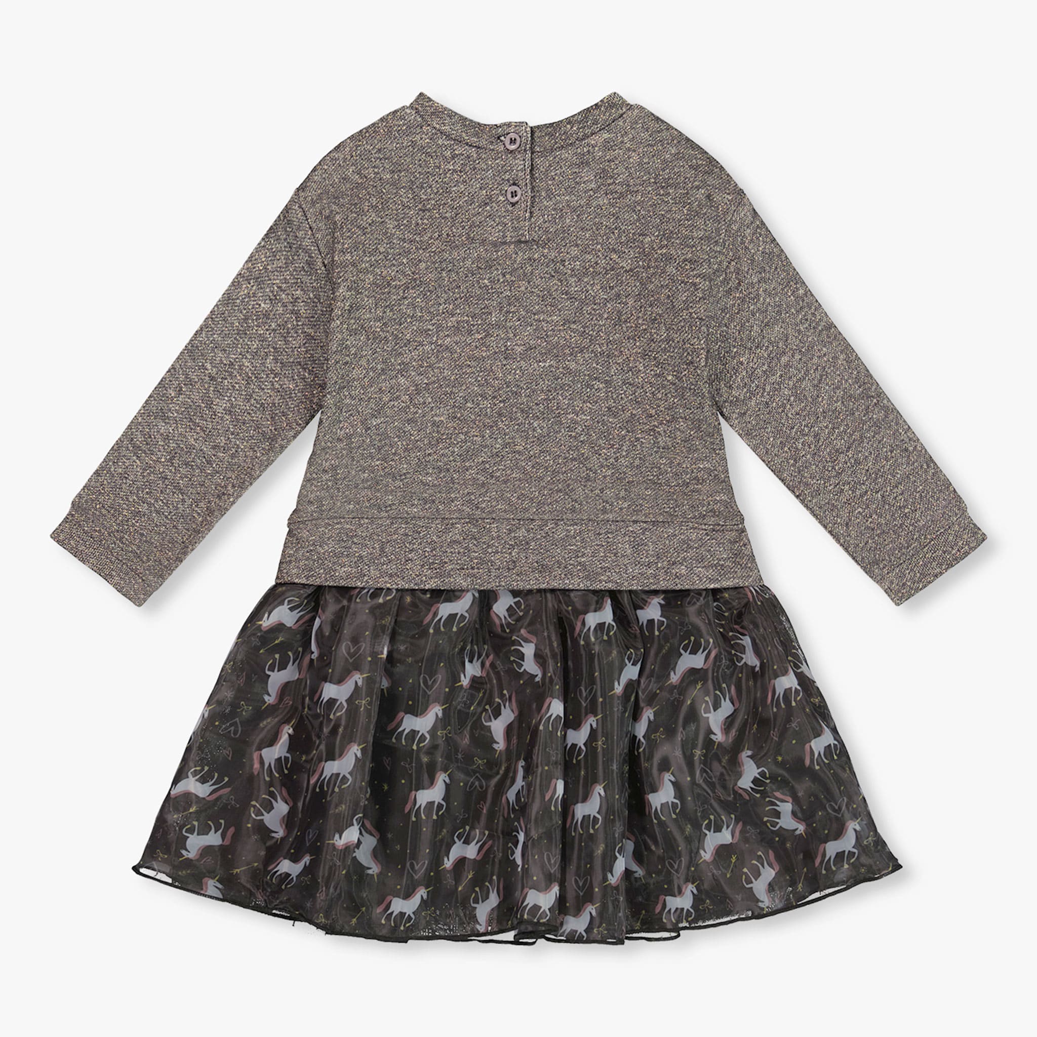 Robe Noir Licorne 7-10ans - Image 4