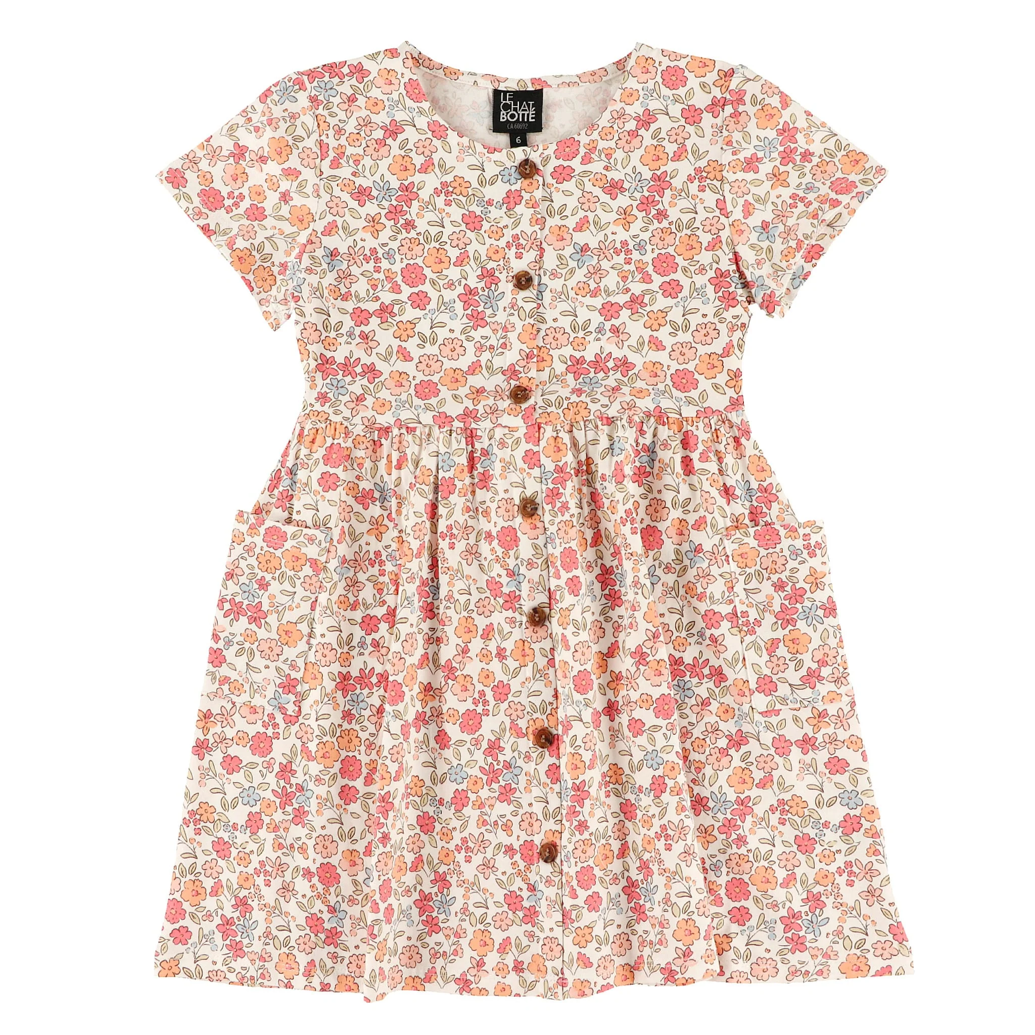 Robe Pique-nique Fleurs 2-8ans