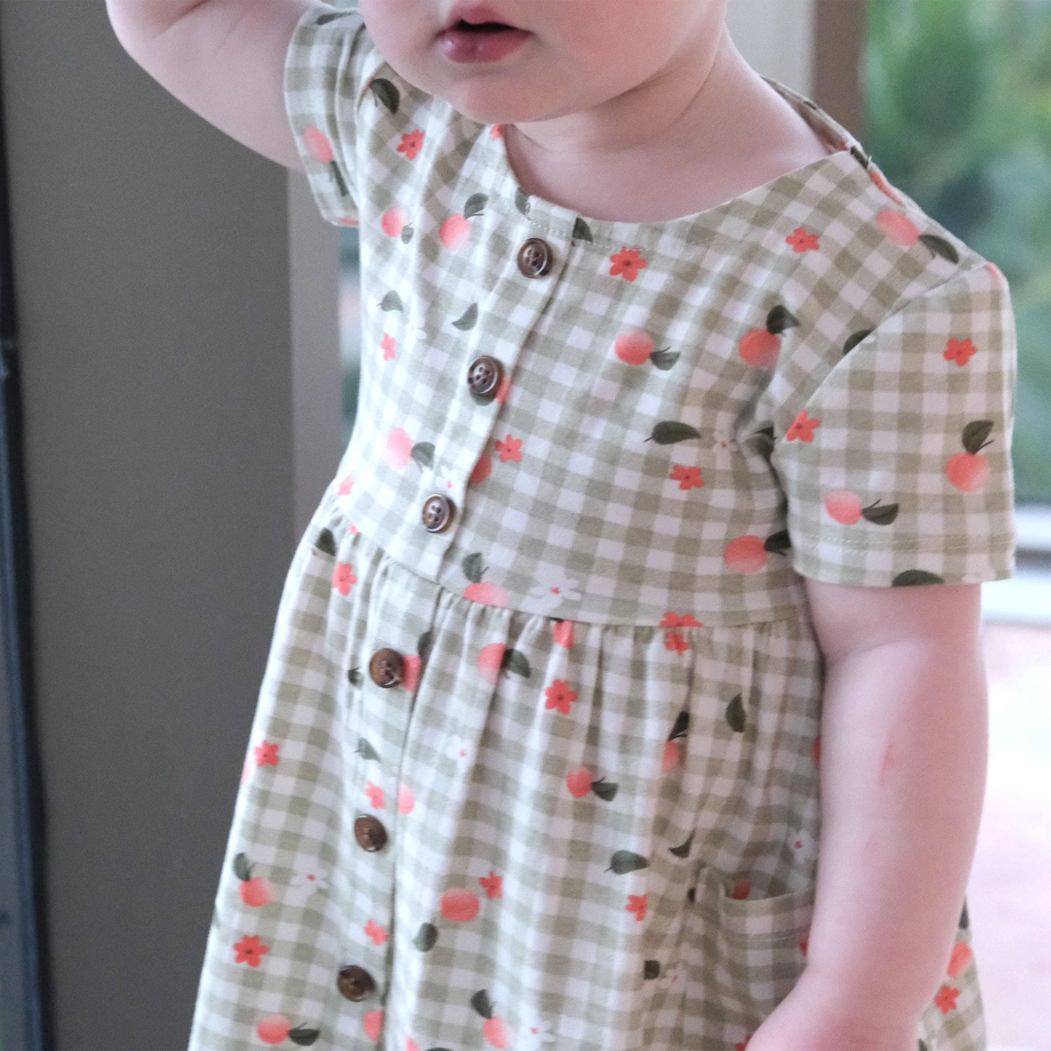 Robe Pique-nique Pêches 2-8ans - Image 10