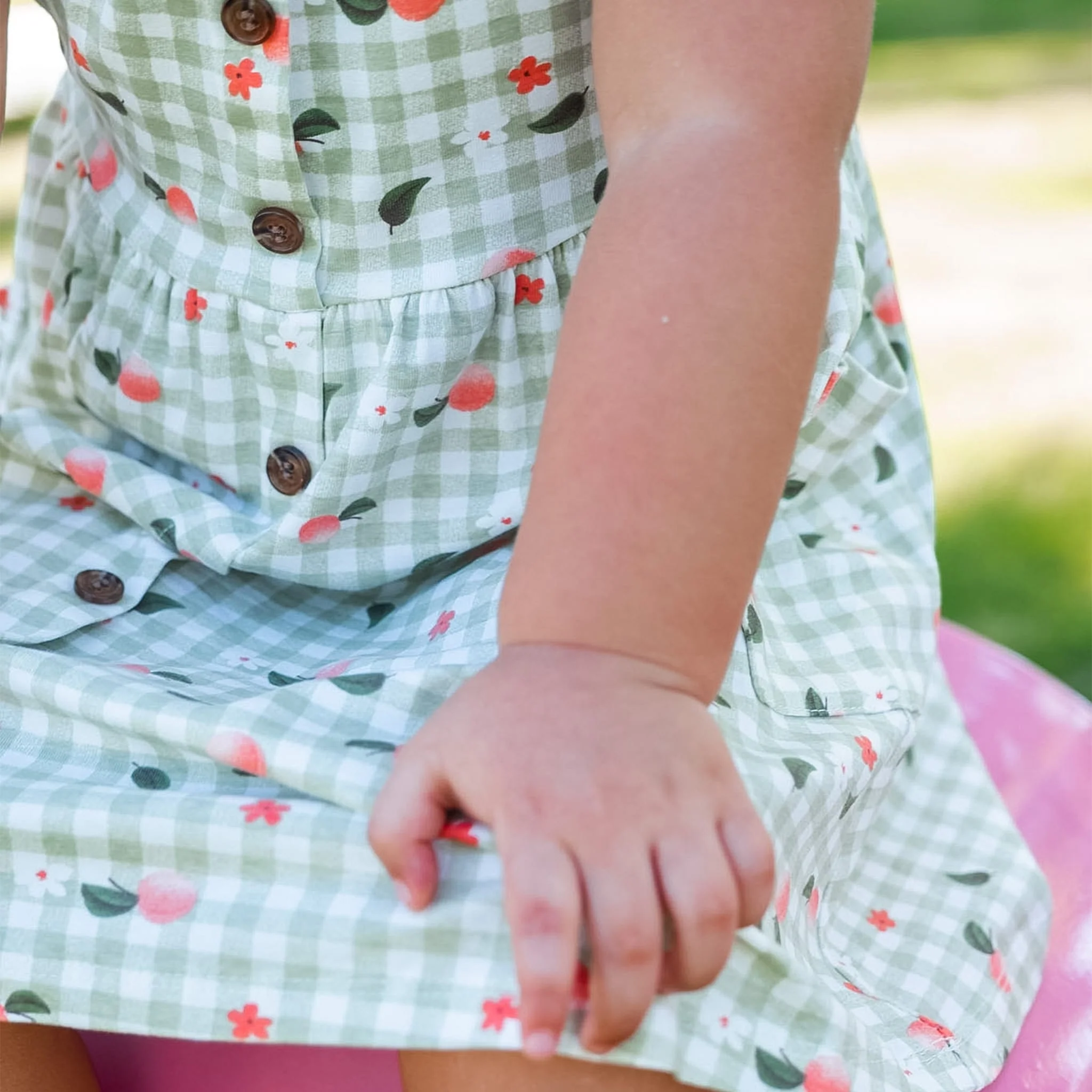 Robe Pique-nique Pêches 2-8ans - Image 8