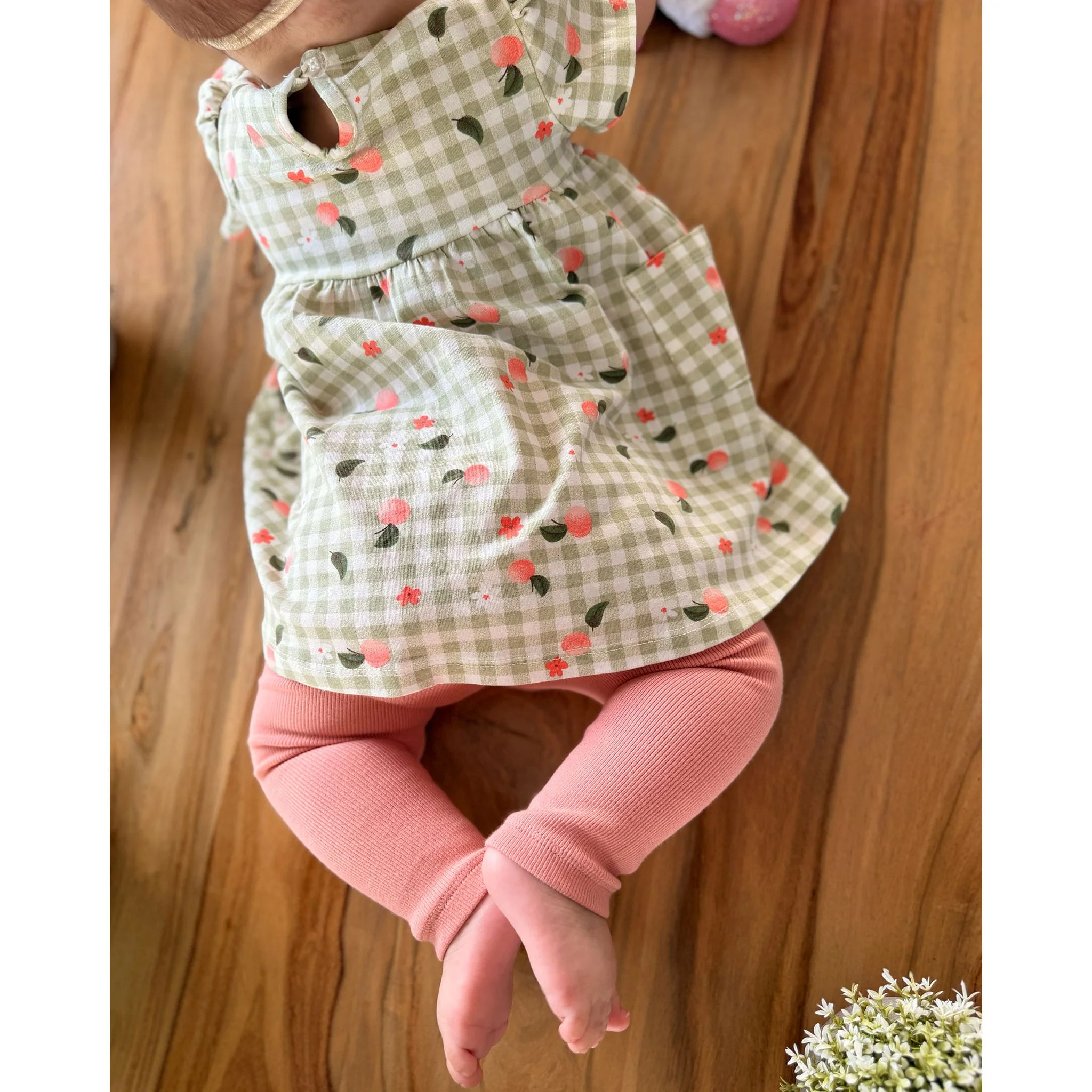 Robe Pique-nique Pêches 3-24mois - Image 9