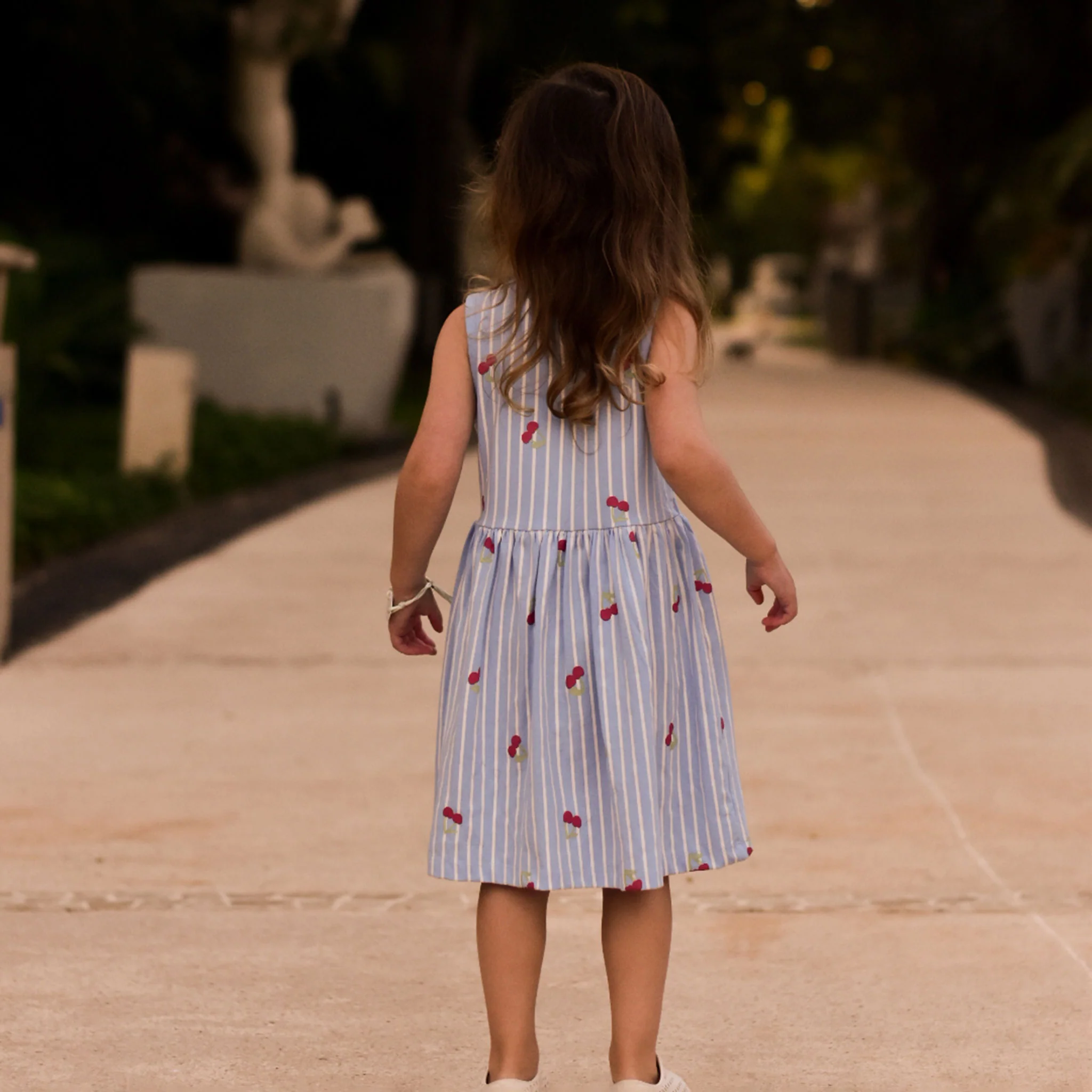Robe Rayée Cerise 2-8ans - Image 7