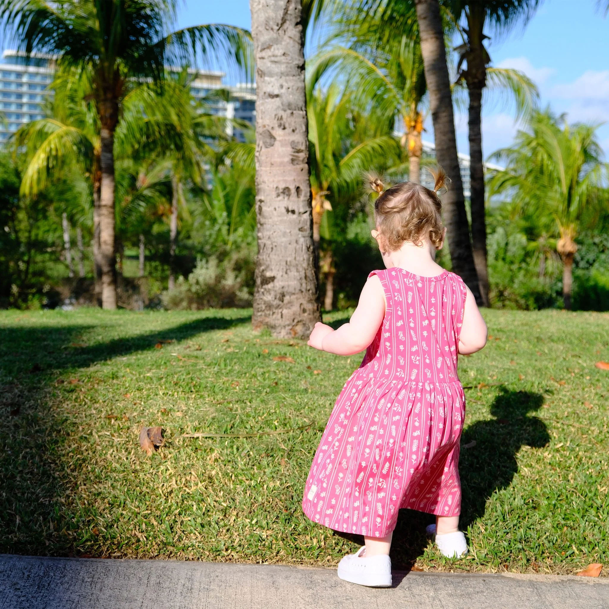 Robe Rayée Fleurs 2-8ans - Image 3
