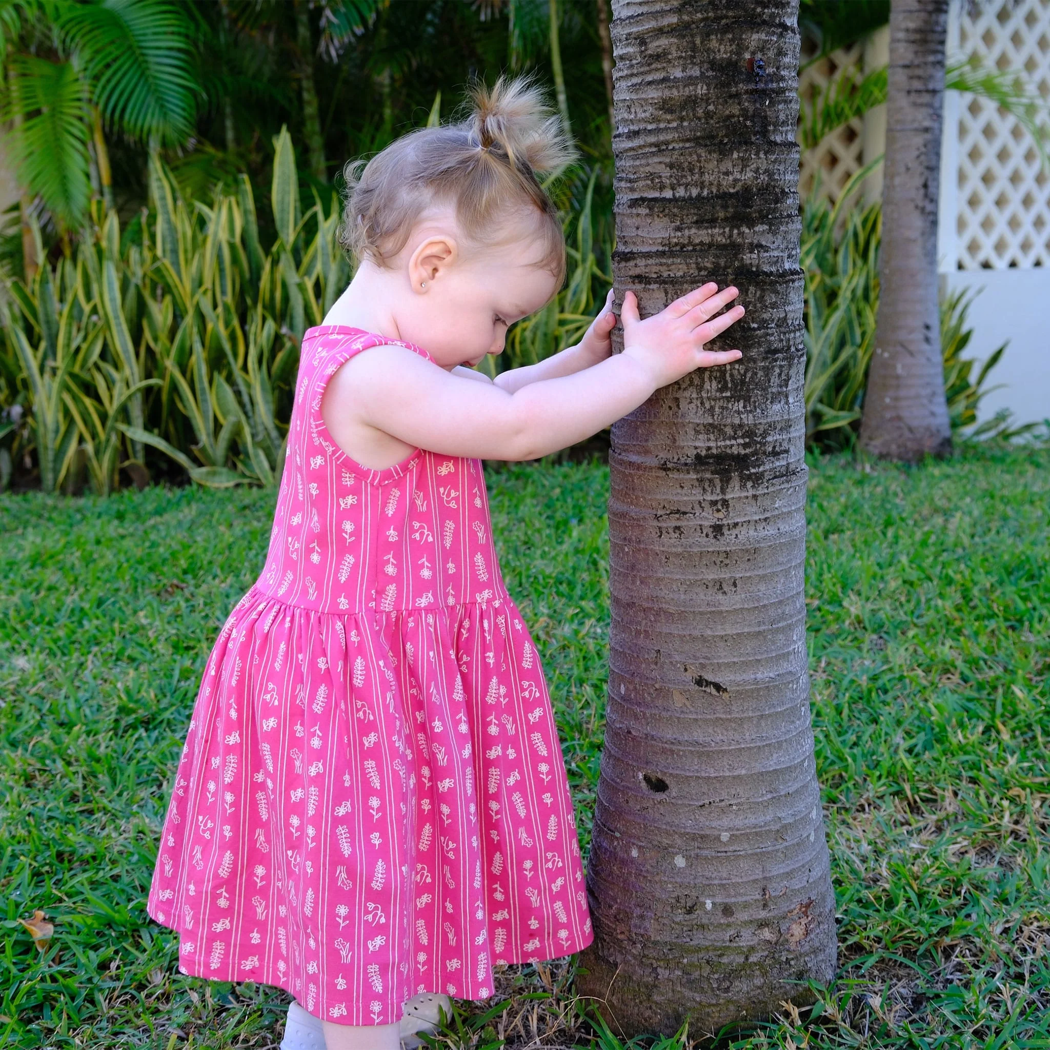 Robe Rayée Fleurs 2-8ans - Image 9