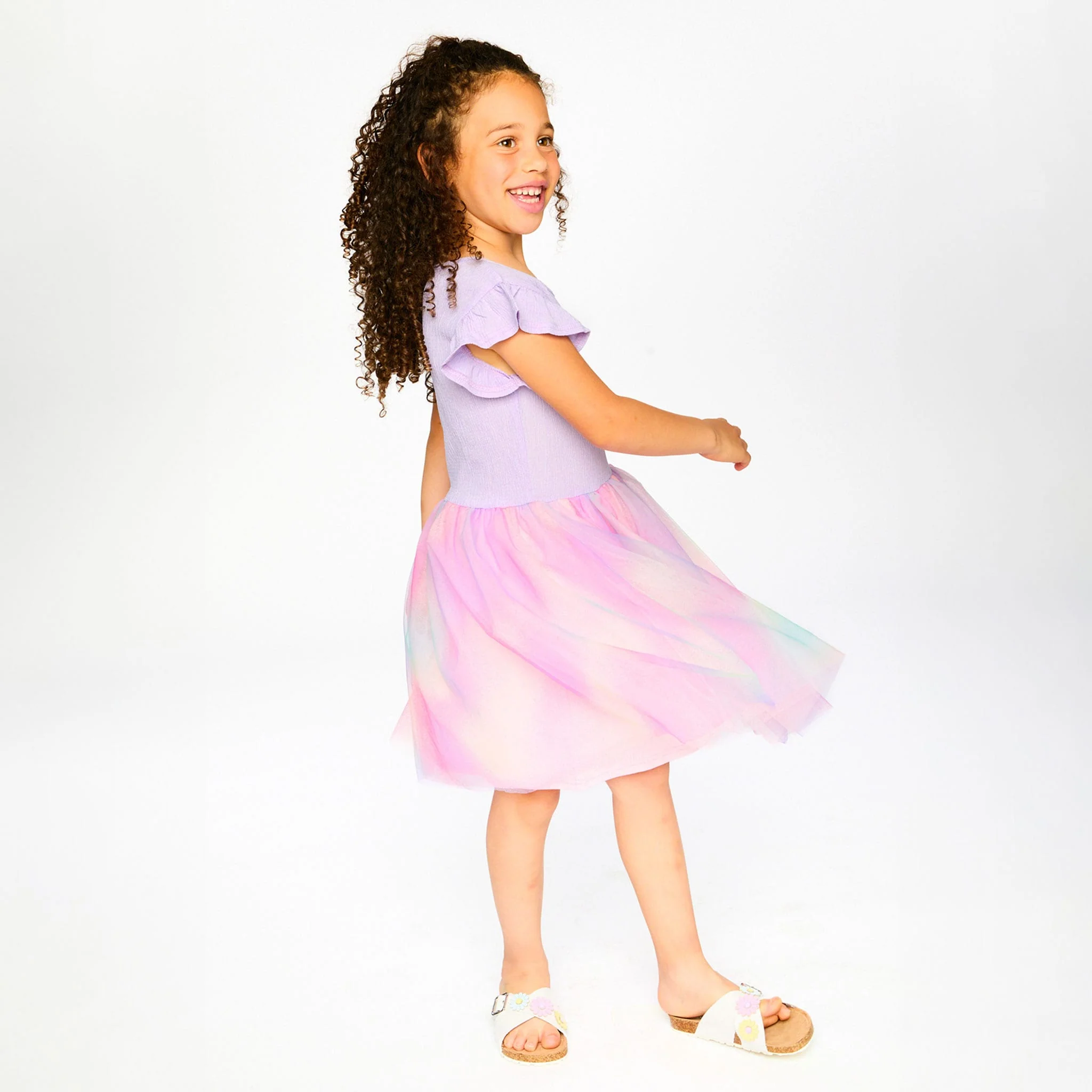 Robe Tulle Lilas 7-10ans - Image 3