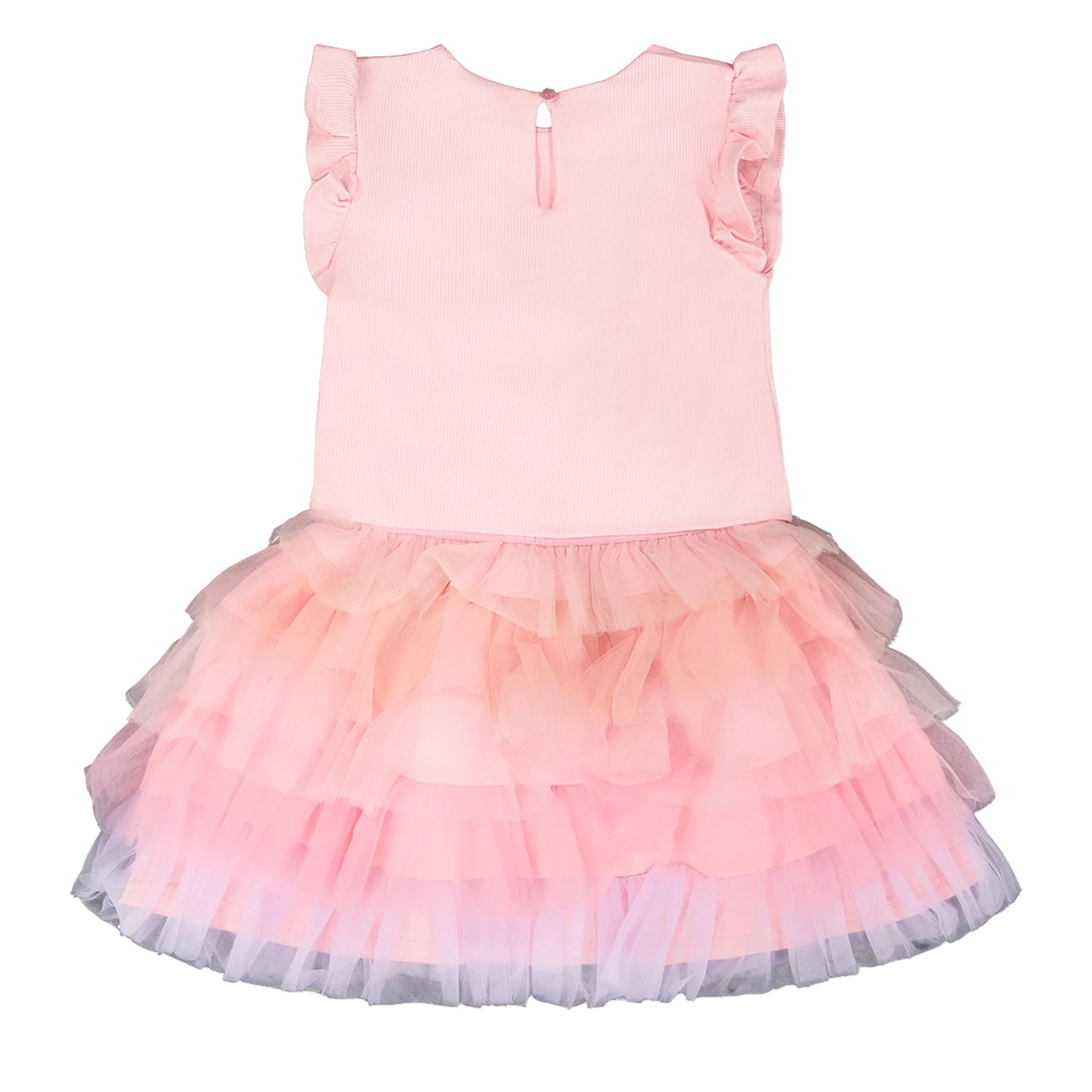 Robe Tulle Rose 3-6ans - Image 4