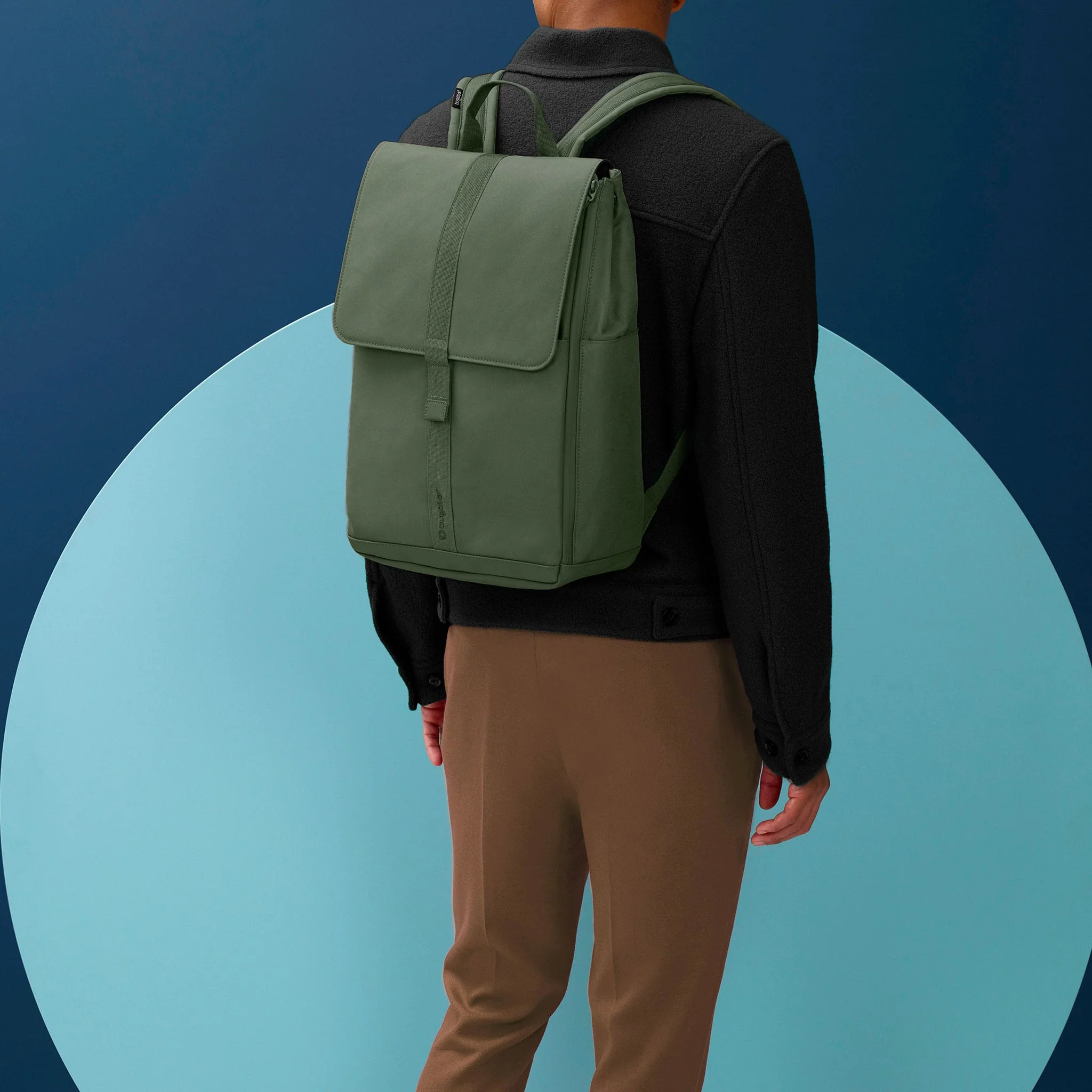 Sac à Couches à Dos - Vert Forêt - Image 12