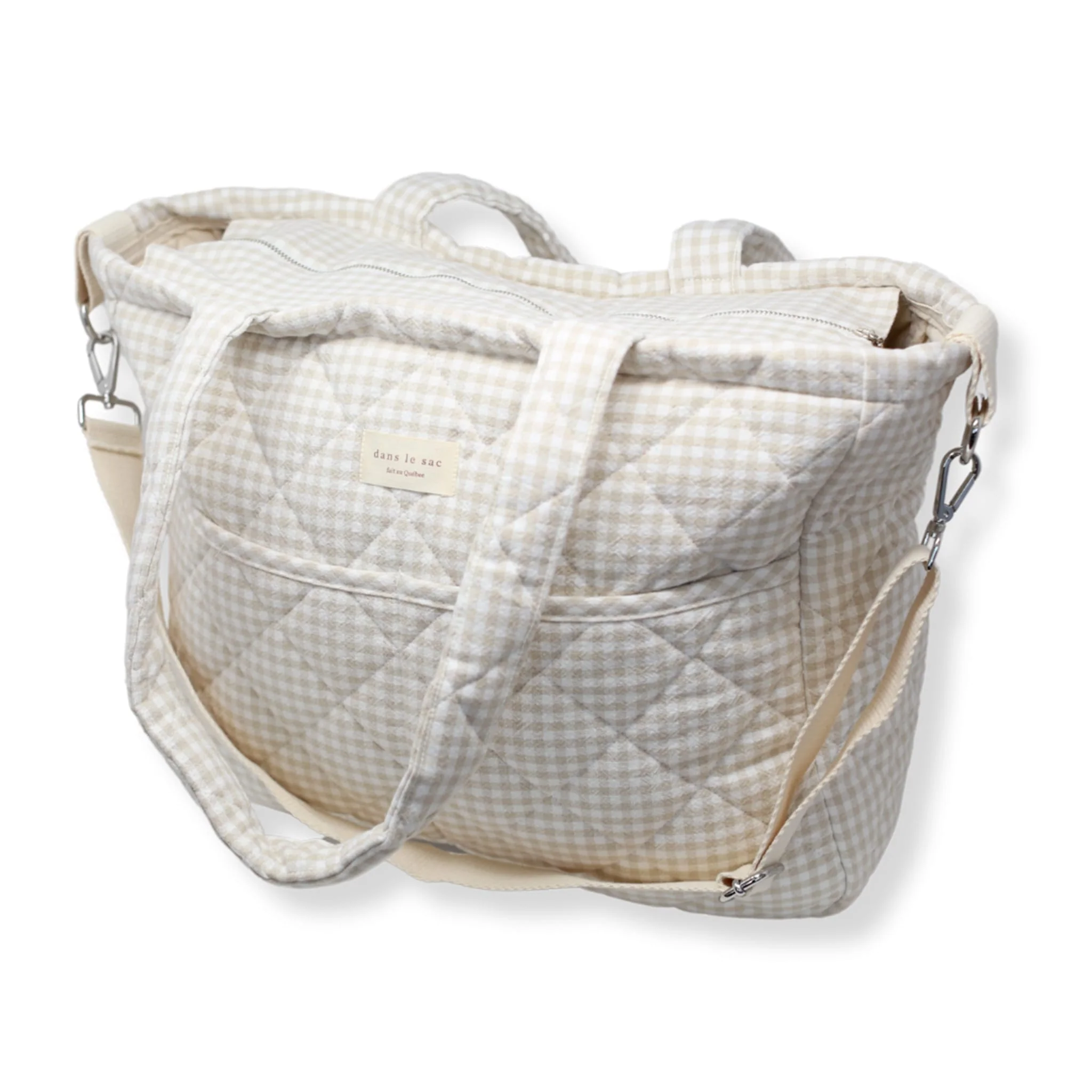 Sac à Couches - Vichy Beige