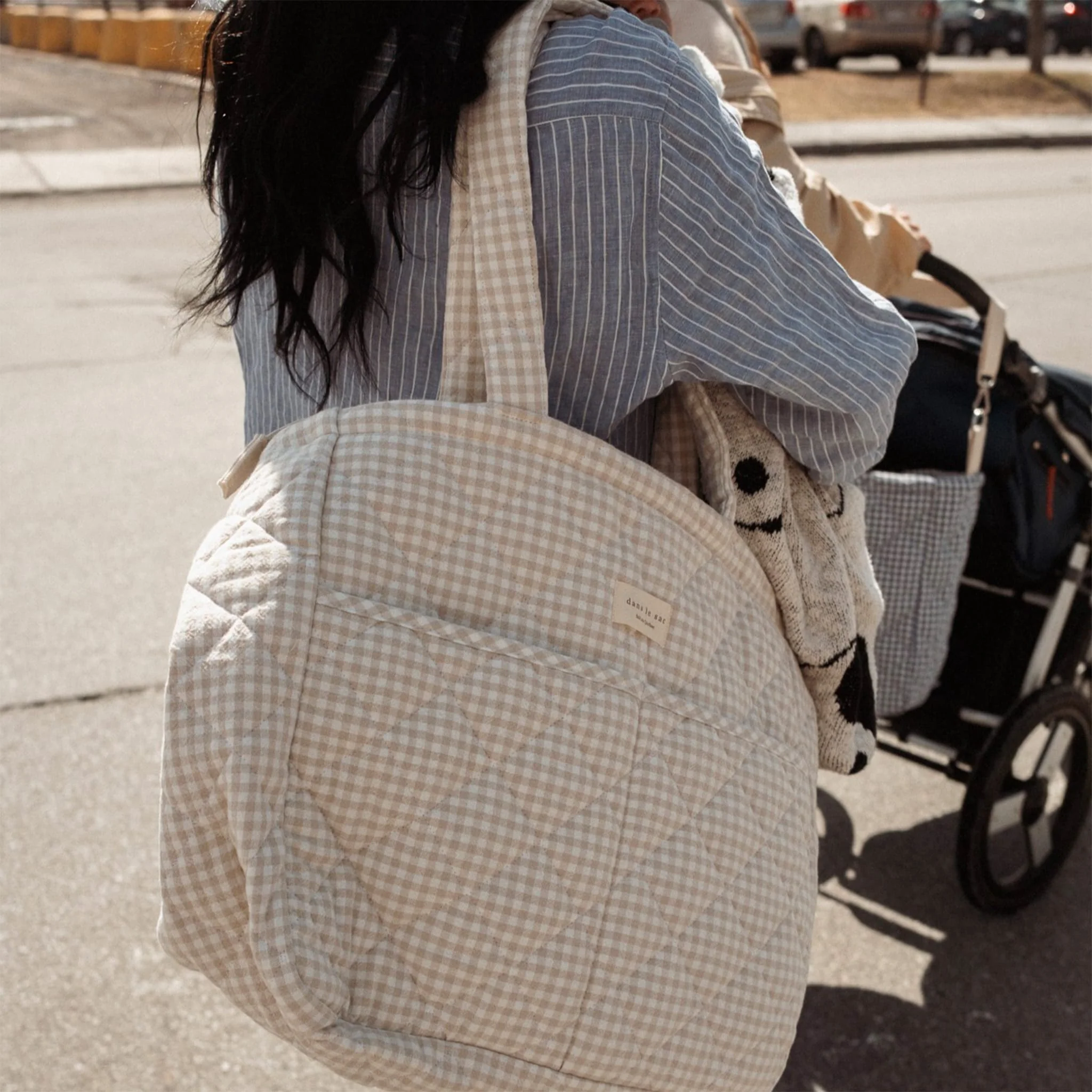 Sac à Couches - Vichy Beige - Image 2