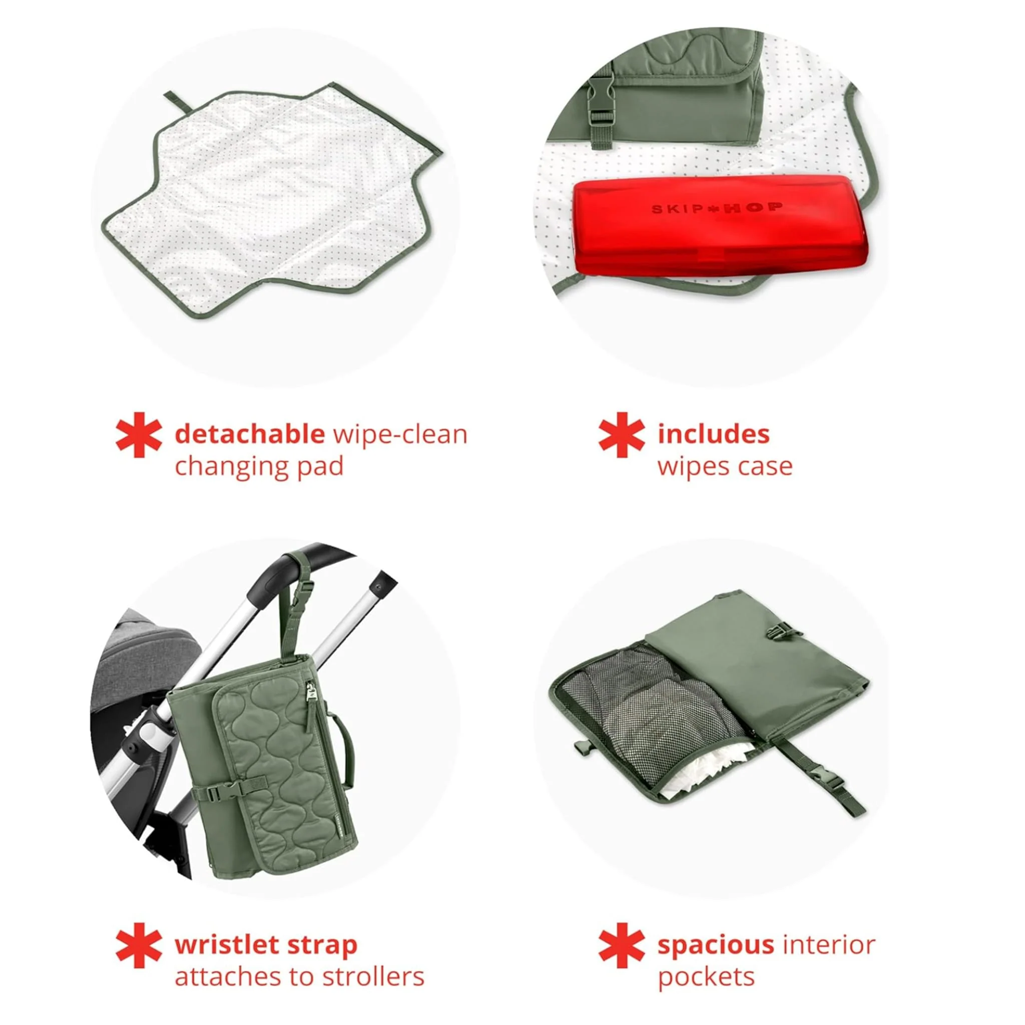 Matelas À Langer Portable - Sauge - Image 7