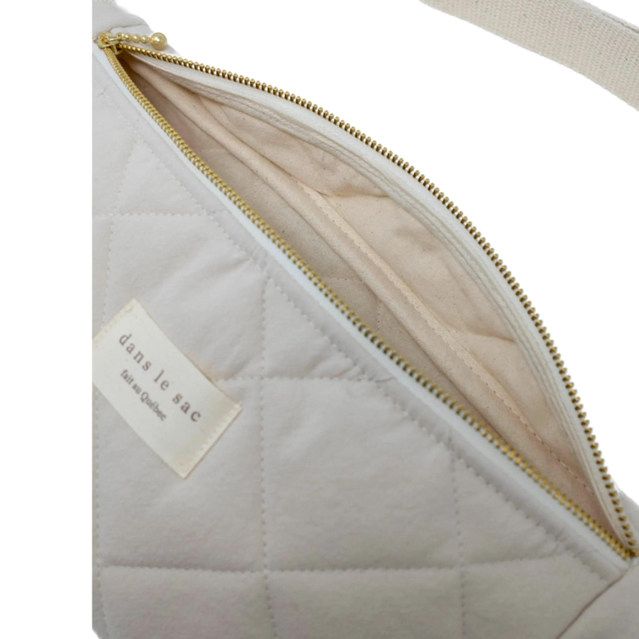 Sac Banane Matelassé - Crème - Image 3