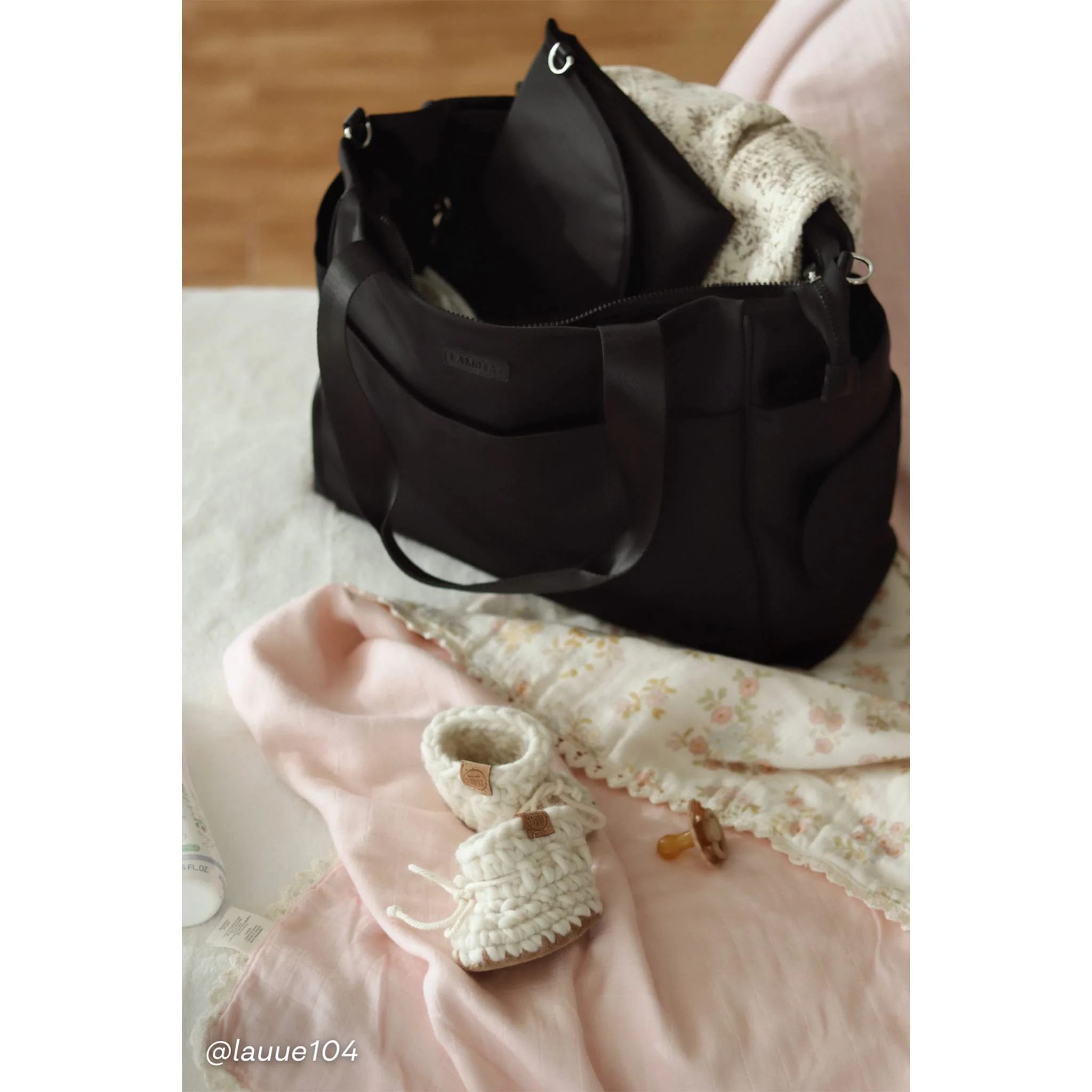 Sac à Couches + tapis Milani - Noir - Image 15