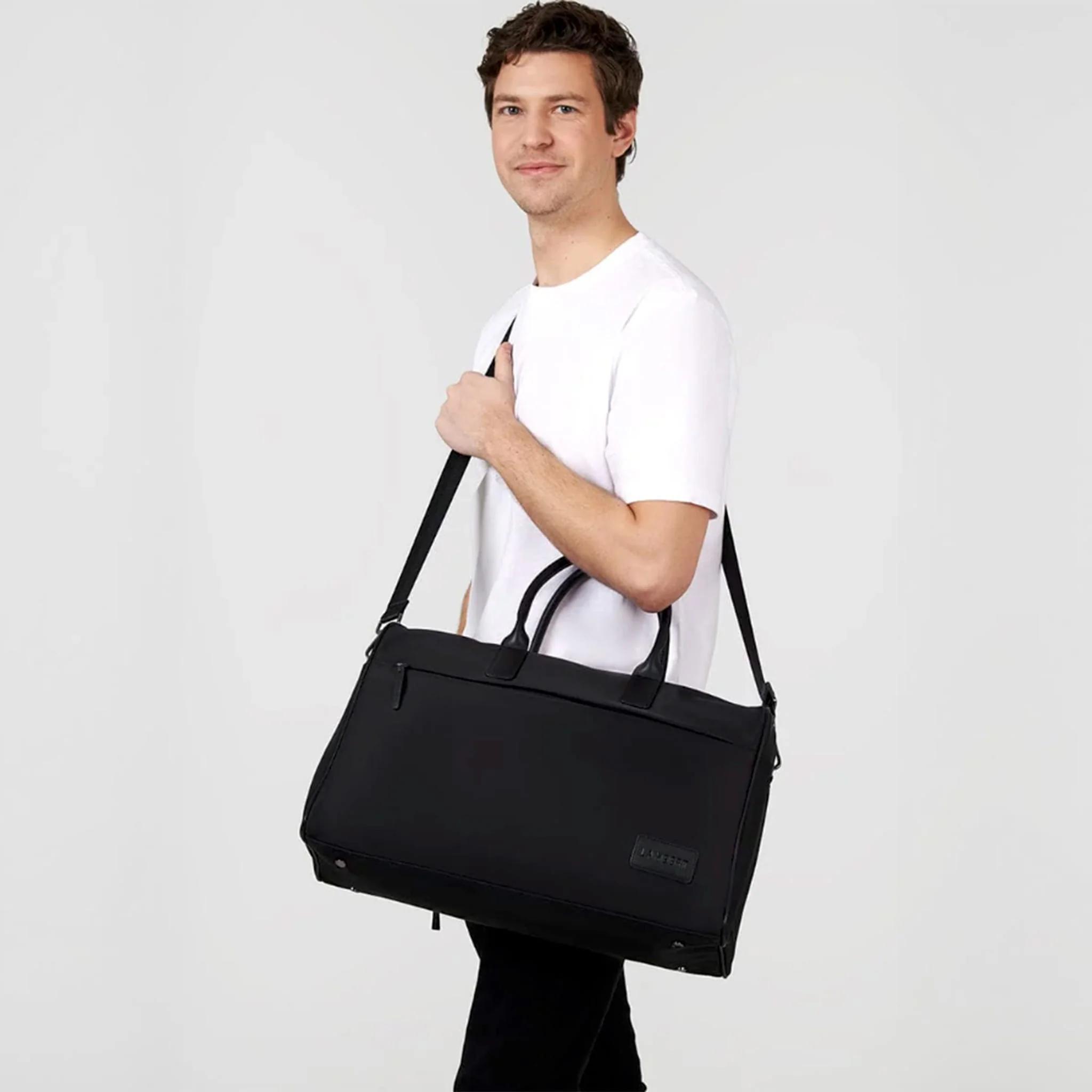 Sac Fourre-Tout London Nylon Recyclé - Noir - Image 11