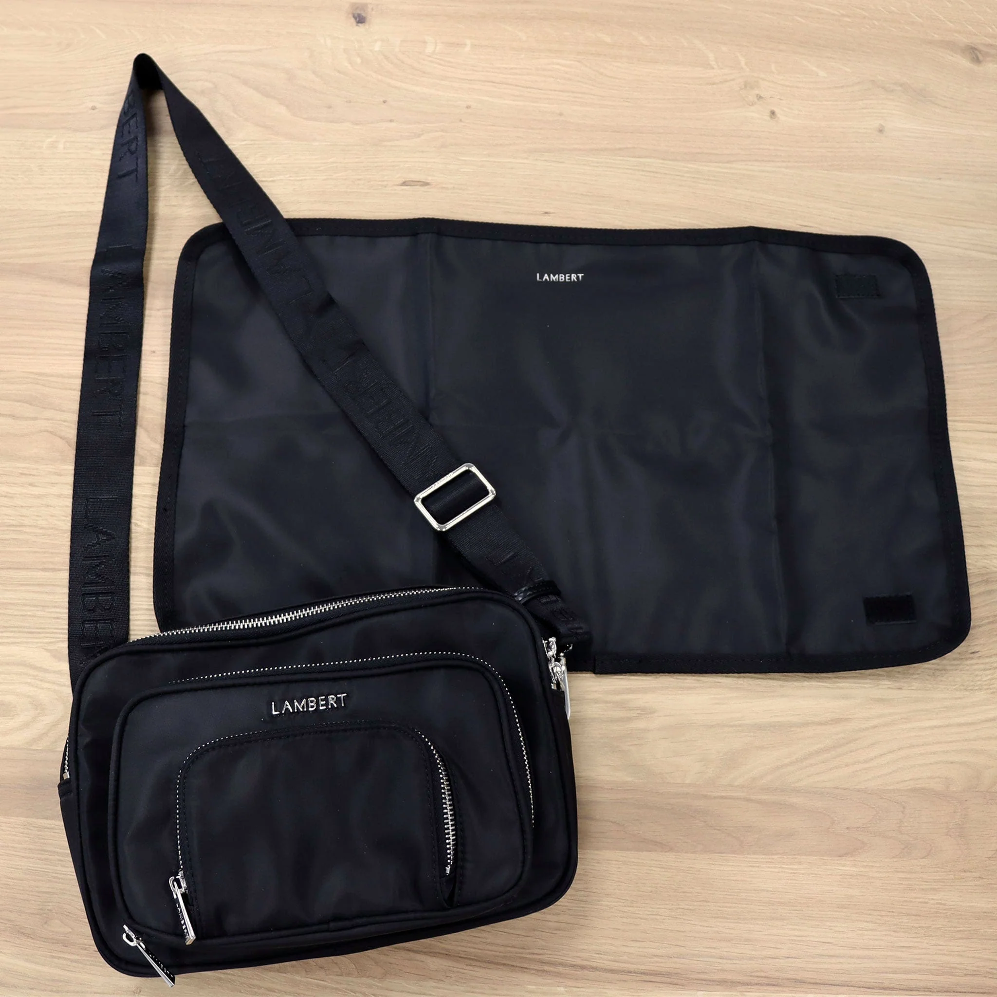 Petit Sac à Couches + Tapis à Langer Annika - Noir - Image 8