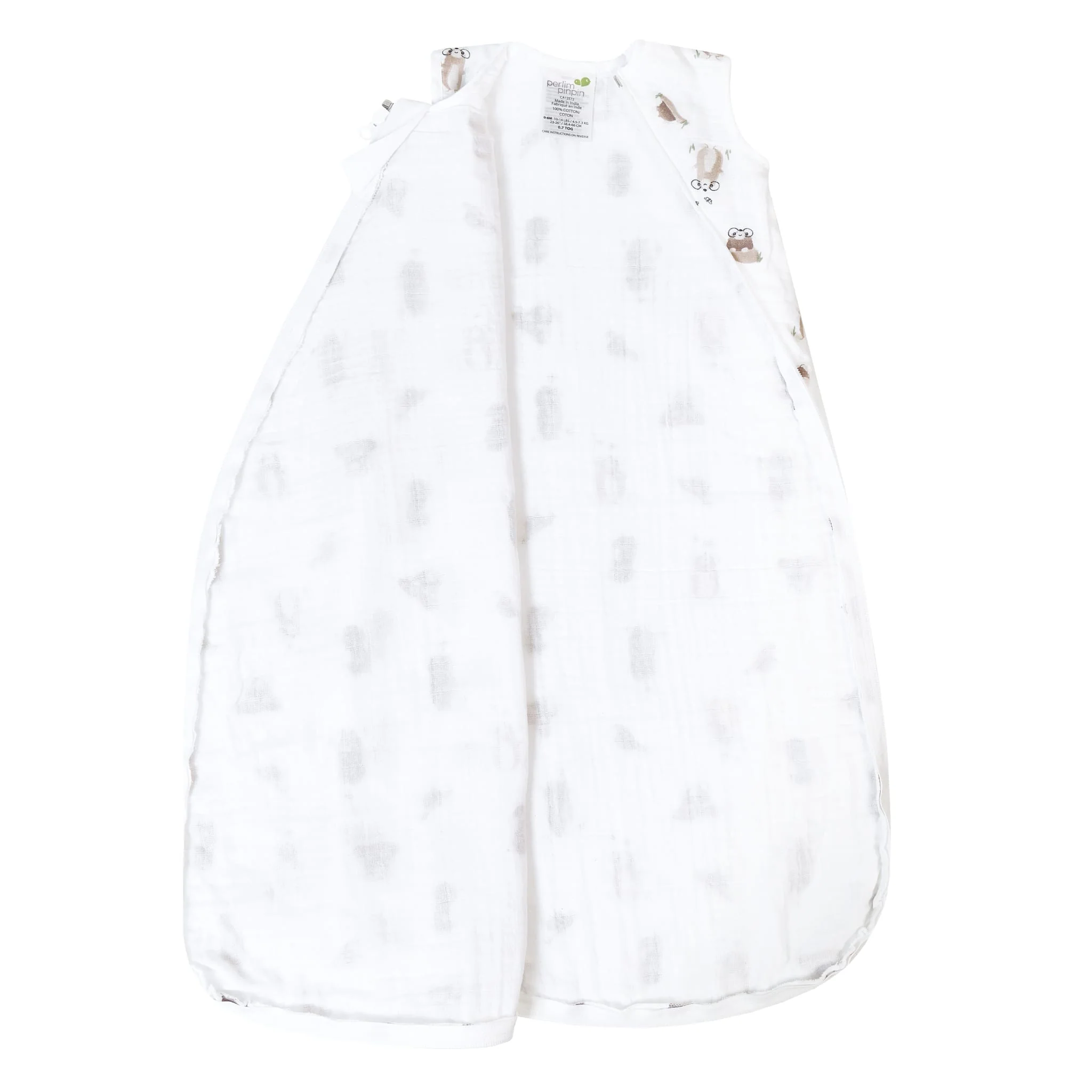 Sac de Nuit Mousseline 0-36mois - Taupe - Image 7