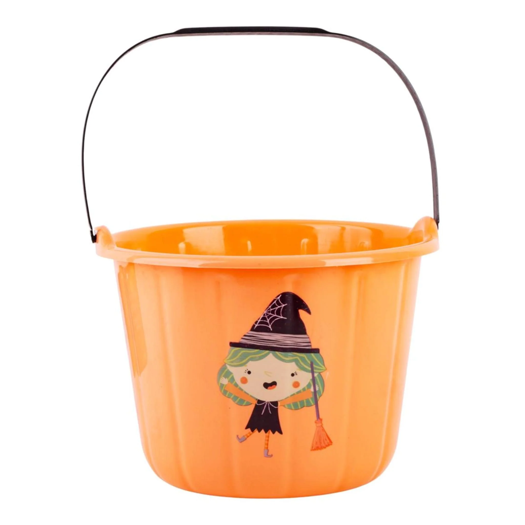 Seau Orange Halloween - Sorcière